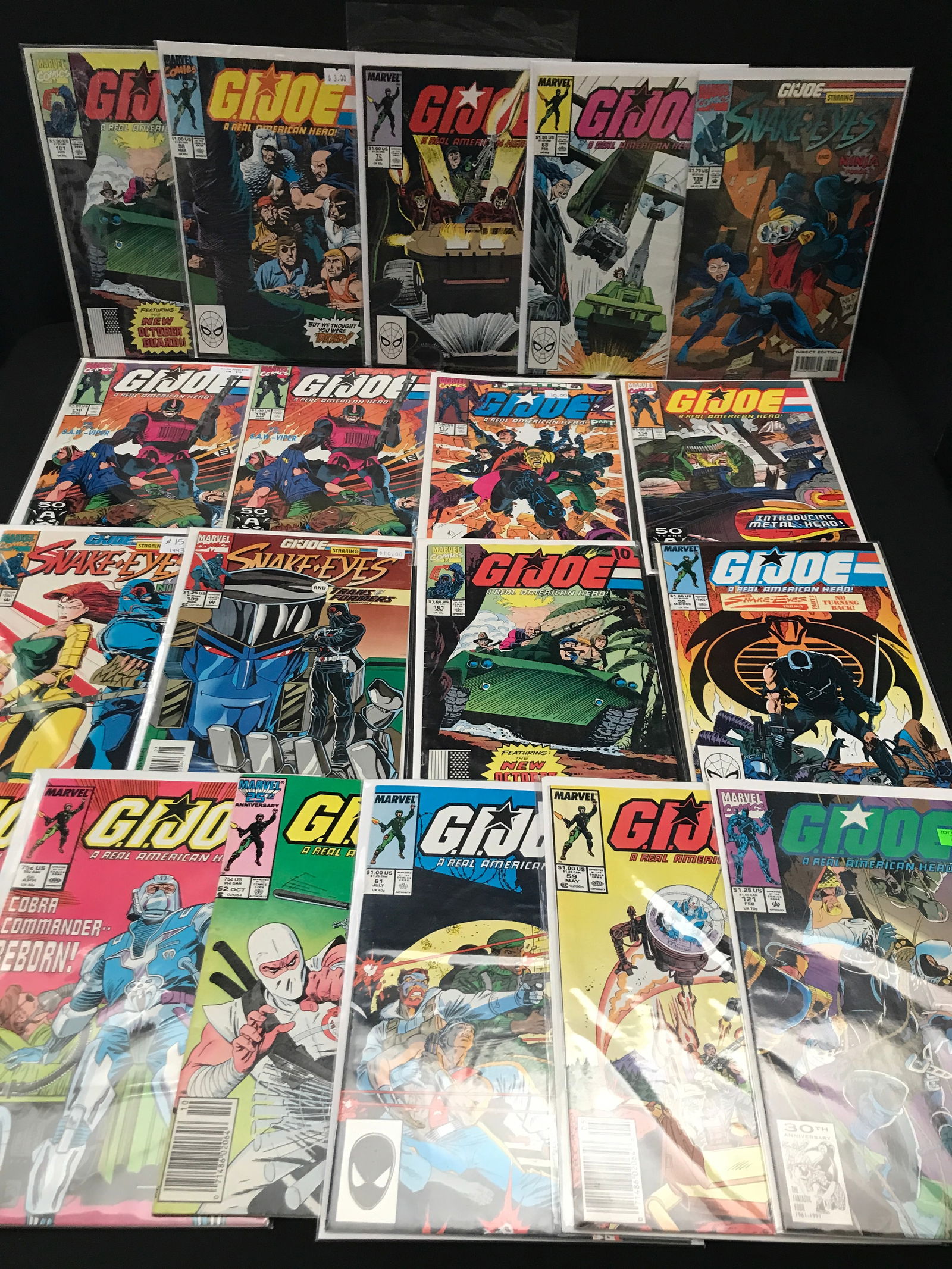 LOT OF 19 G.I. JOE COMICS (MARVEL COMICS) (1 of 1)