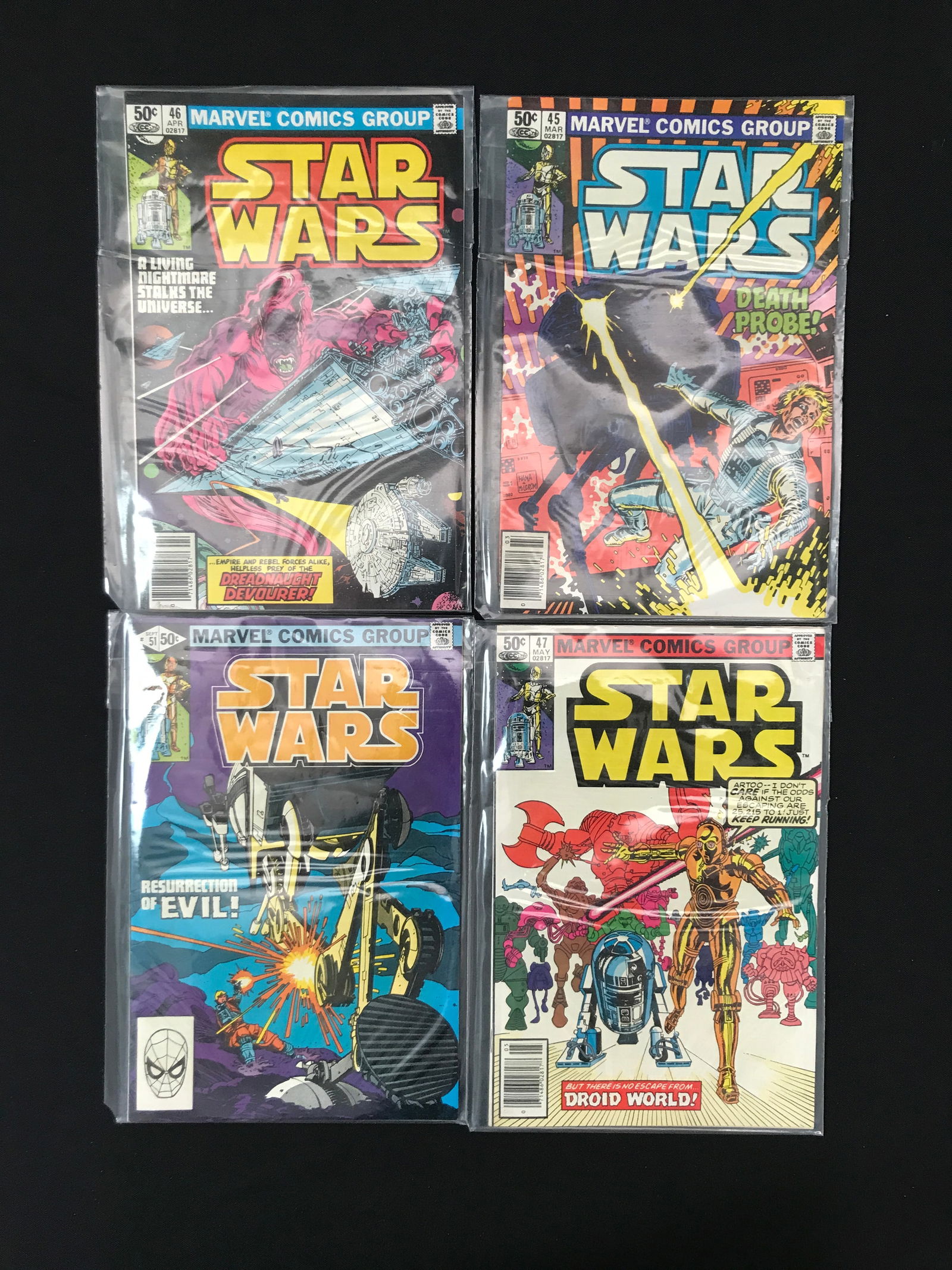 LOT OF 4 STAR WARS COMICS (MARVEL COMICS) (1 of 1)