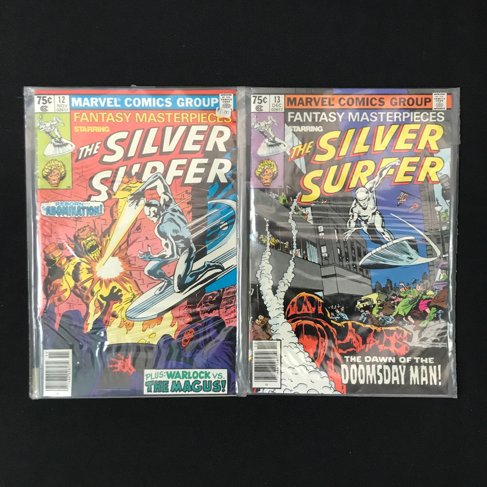 LOT OF 2 SILVER SURFER COMICS #12 AND #13 - MARVEL COMICS (1 of 1)