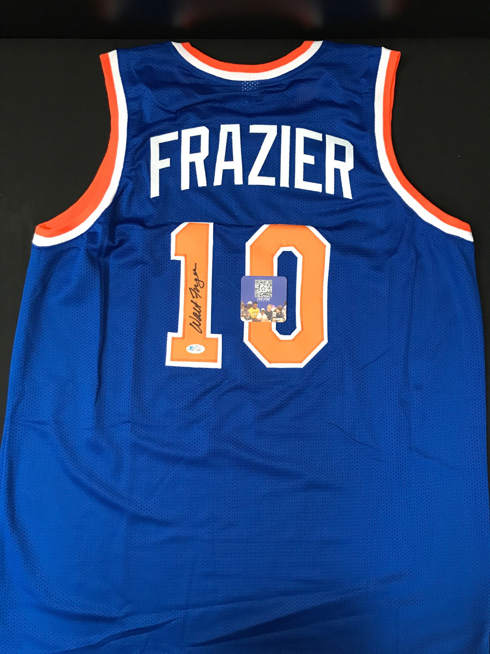 WALT FRAZIER SIGNED JERSEY FIVE STAR COA (1 of 2)