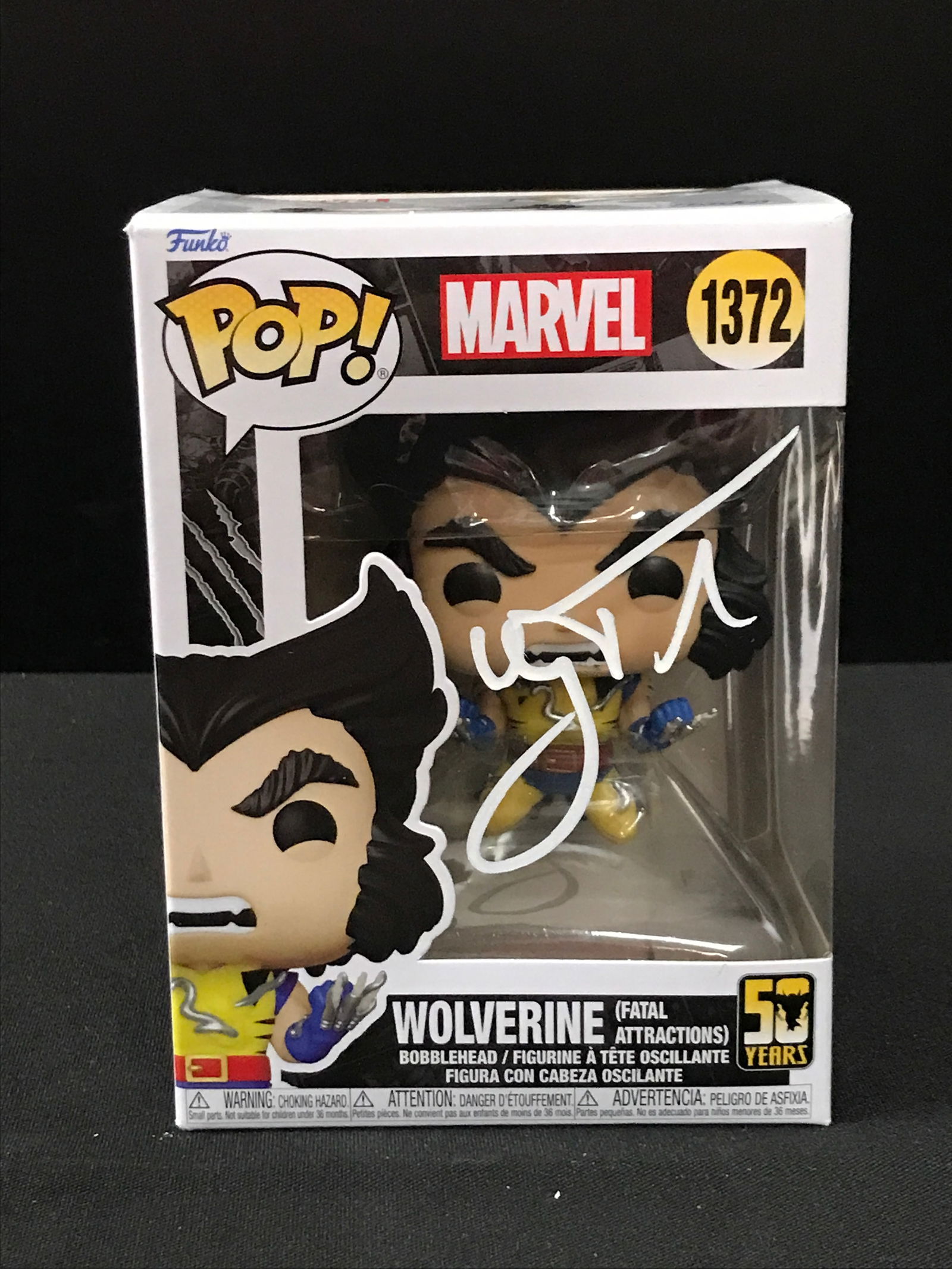 HUGH JACKMAN SIGNED WOLVERINE FUNKO POP - KB COA (1 of 1)