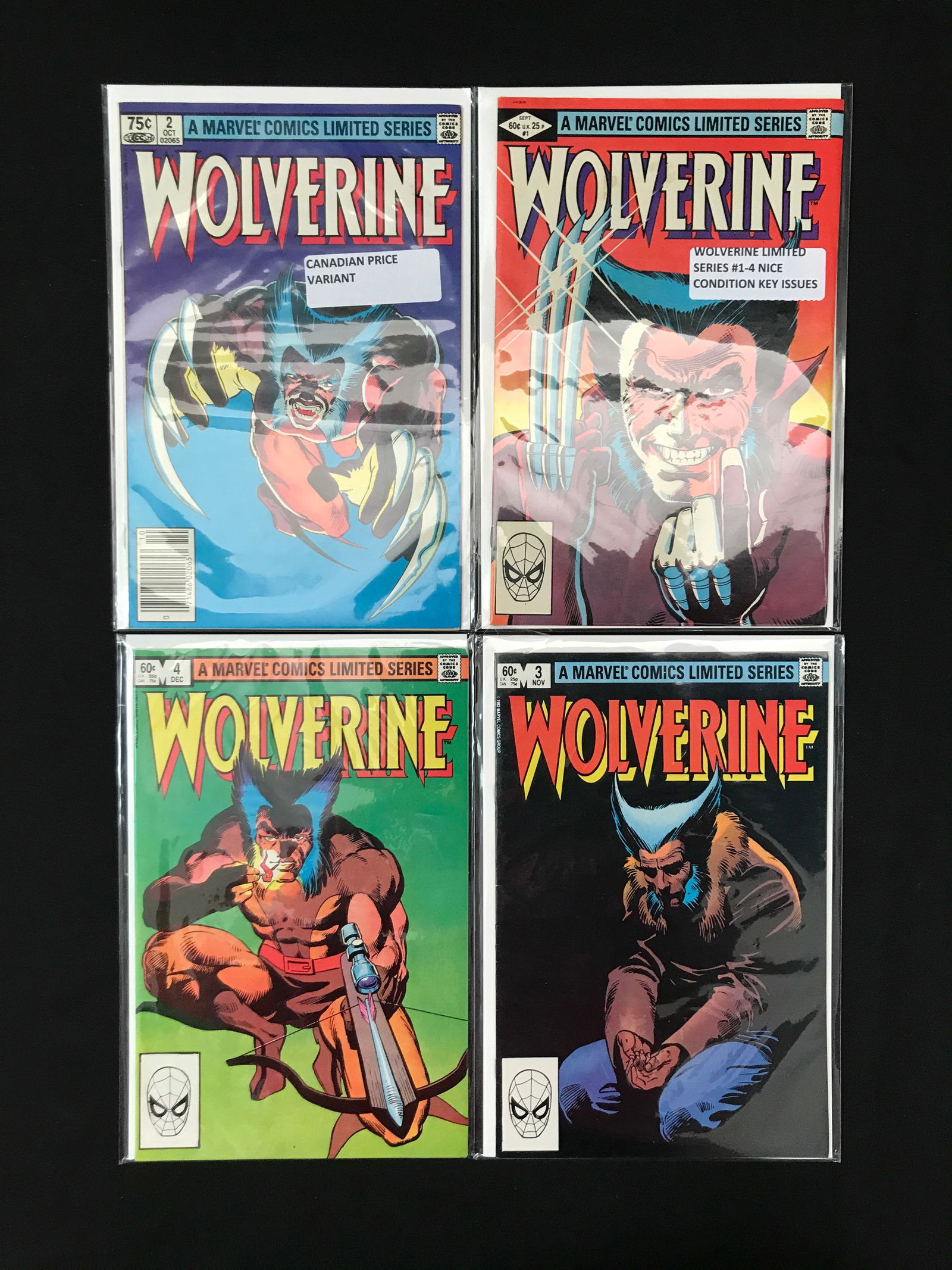 LOT OF 4 WOLVERINE COMICS (MARVEL COMICS) (1 of 1)