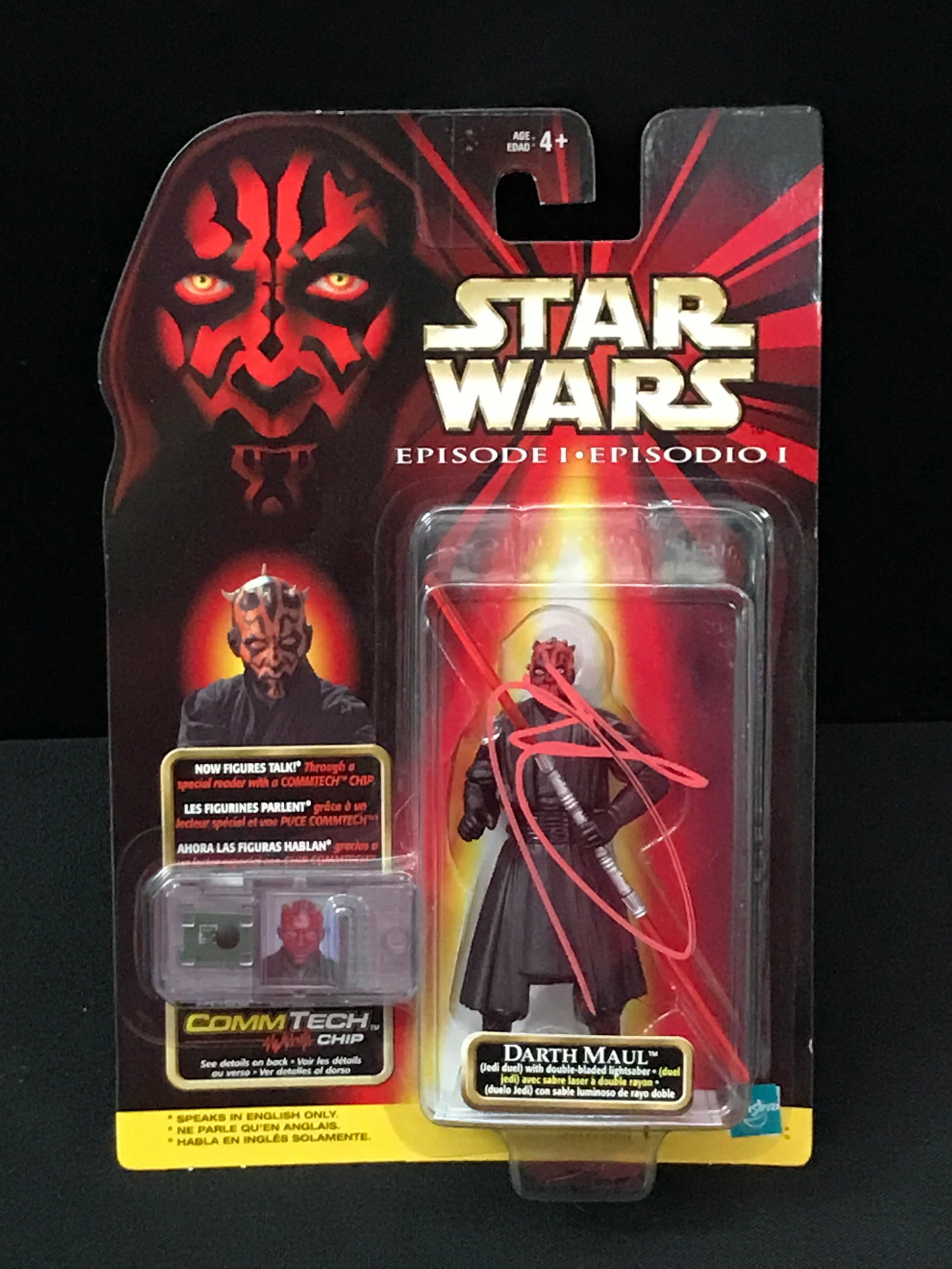 RAY PARK SIGNED DARTH MAUL FIGURE JSA AND WWOC COA: Prices are in Canadian dollars