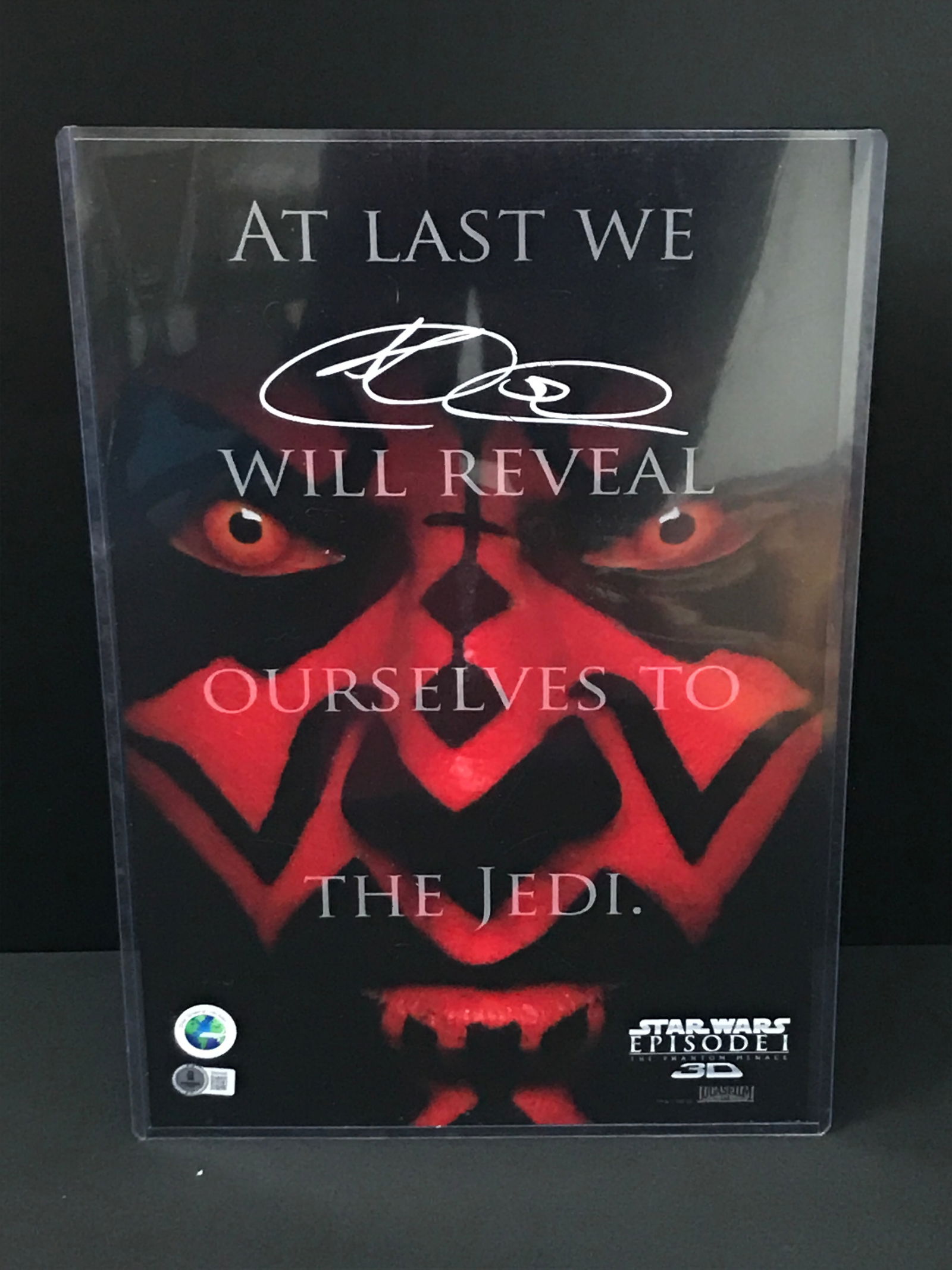 RAY PARK SIGNED STAR WARS 11 X 18 MOVIE POSTER WWOC AND BECKETT COA (1 of 3)