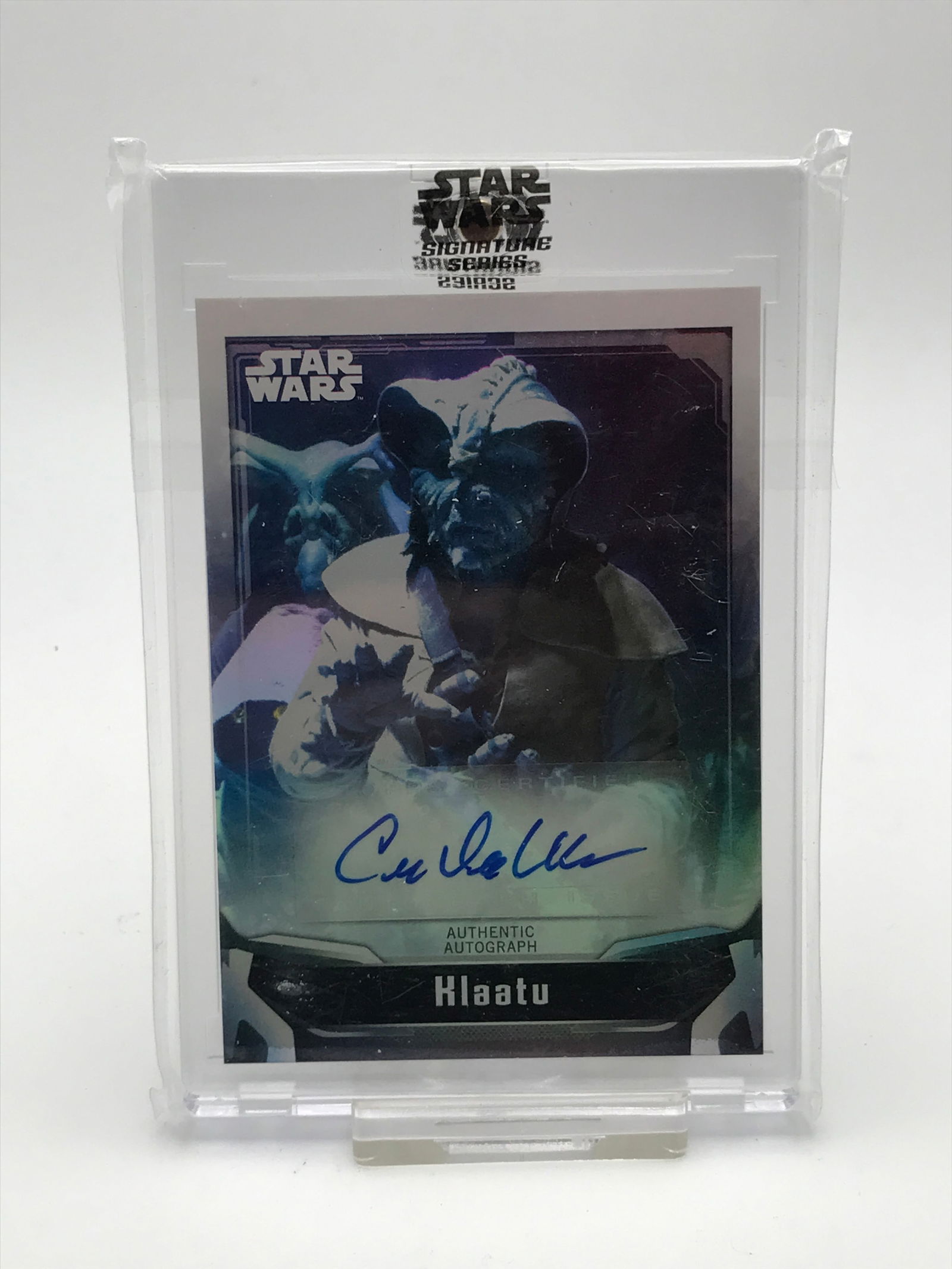COREY DEE WILLIAMS SIGNED STAR WARS KLAATU TRADING CARD (1 of 2)