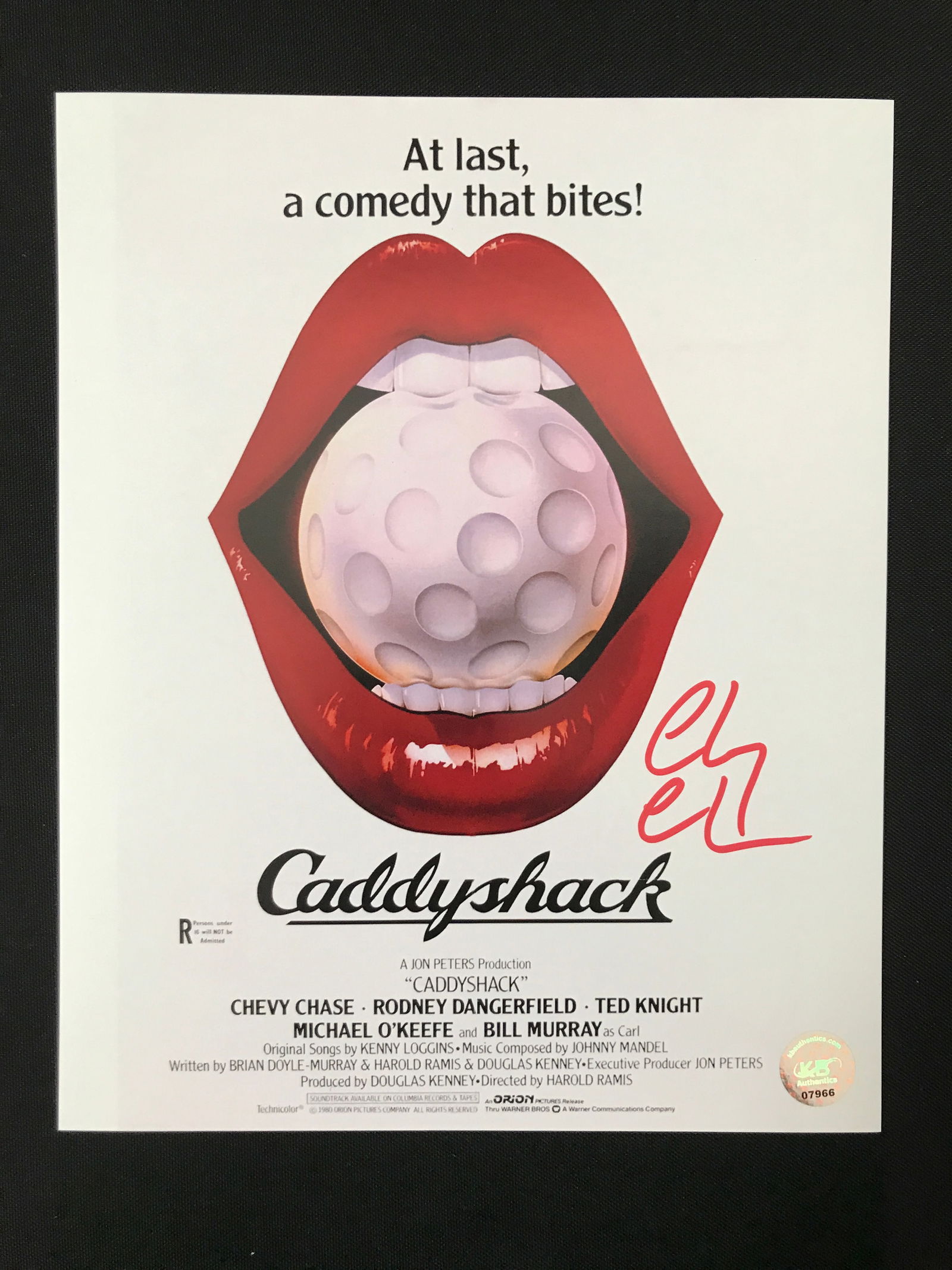 CHEVY CHASE SIGNED CADDYSHACK 8X10 PHOTO KB COA (1 of 1)