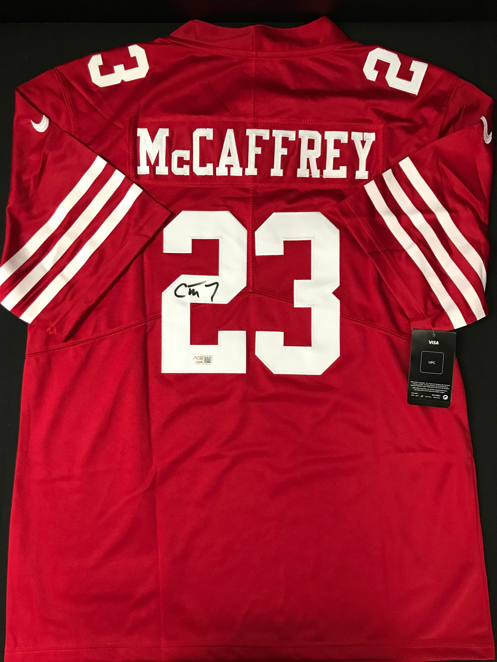 CHRISTIAN MCCAFFREY SIGNED SAN FRANCISCO 49ERS JERSEY - ACE COA (1 of 3)