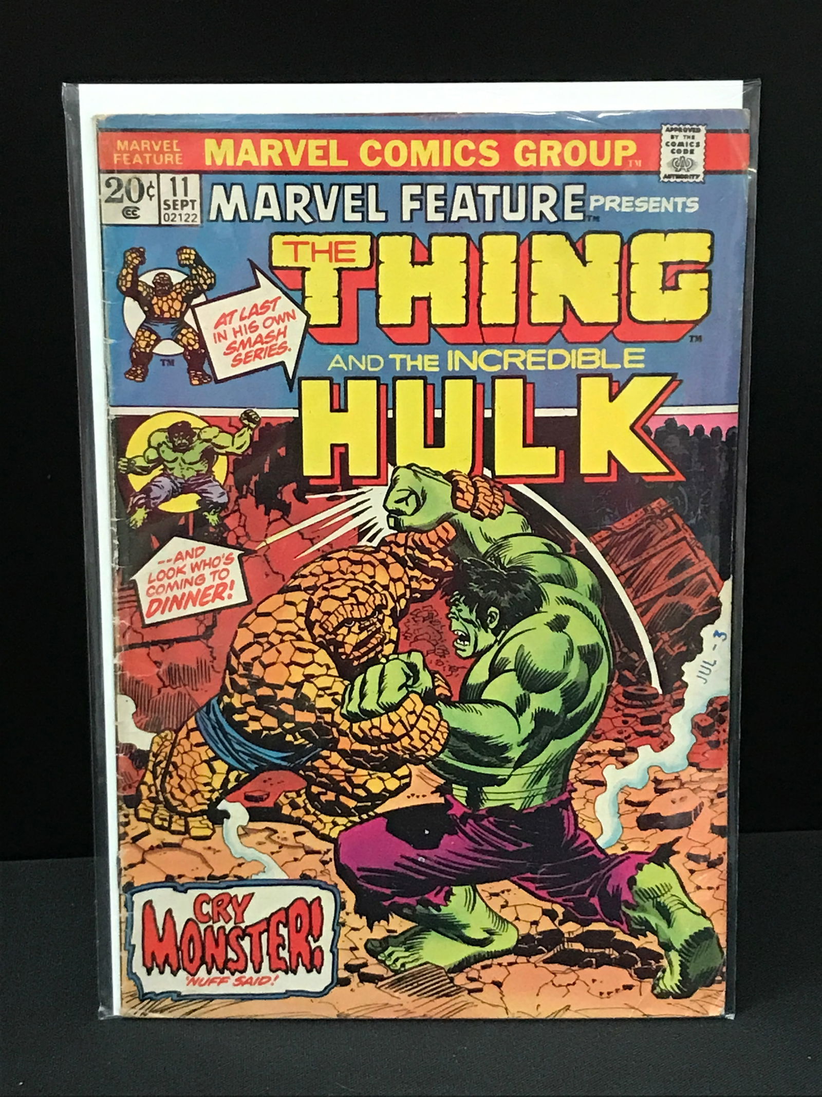 MARVEL COMICS NO.11 THE THING AND THE INCREDIBLE HULK (1 of 1)