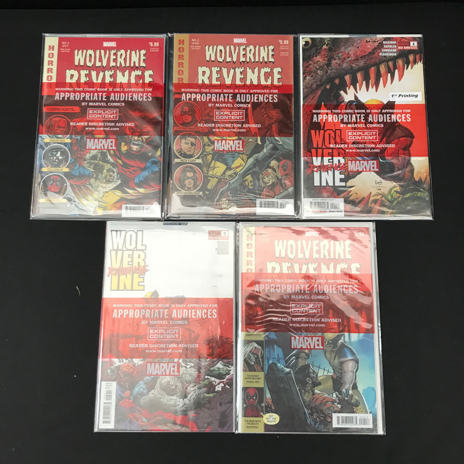 LOT OF 5 WOLVERINE COMICS (MARVEL COMICS) (1 of 1)