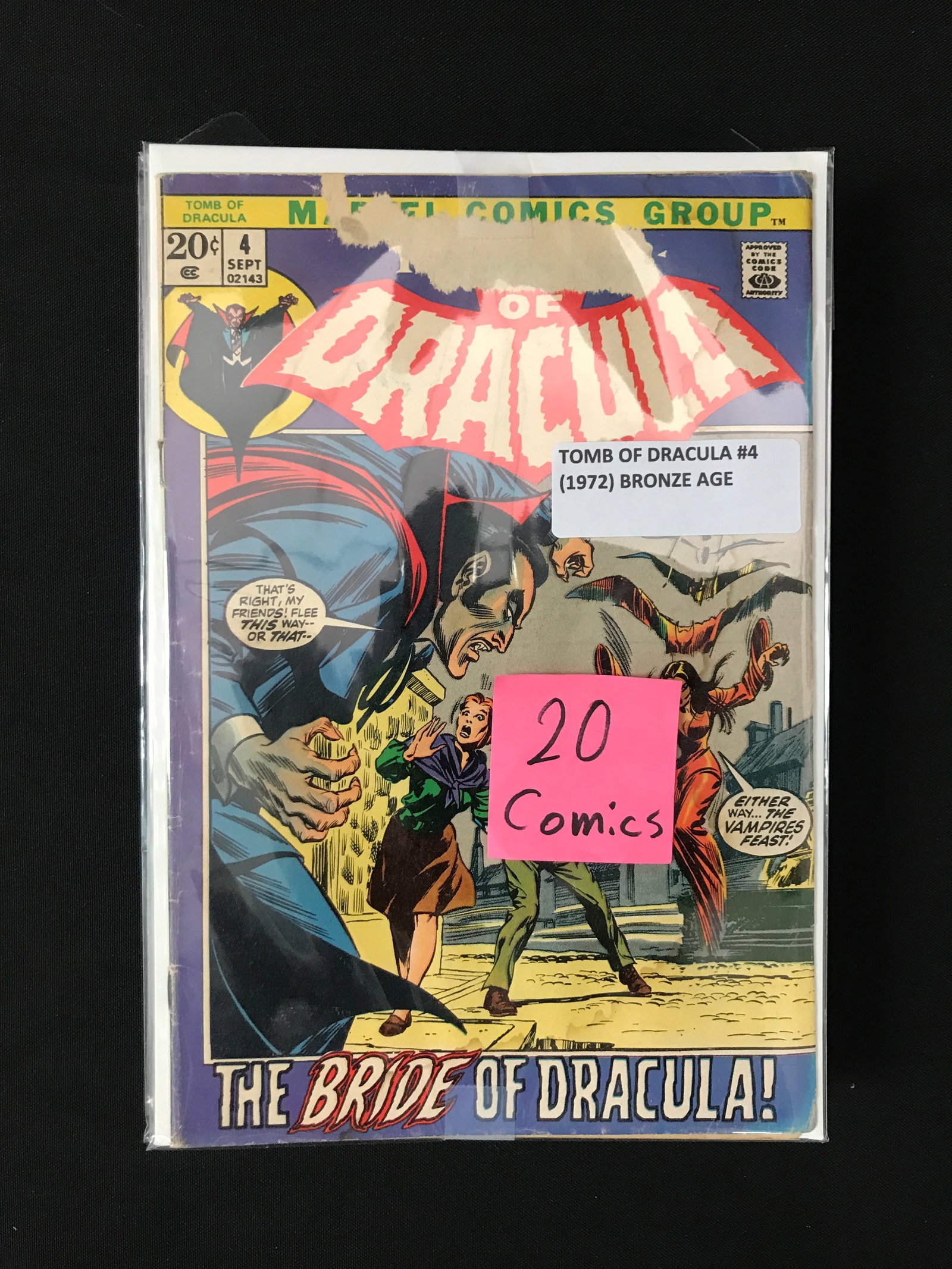 LOT OF 20 COMICS INCLUDING TOMB OF DRACULA: Prices are in Canadian dollars