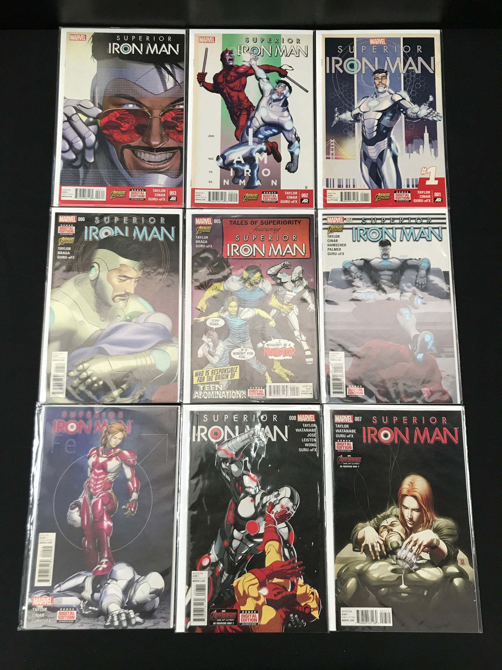 LOT OF SUPERIOR IRON MAN COMICS #1-9 - MARVEL COMICS (1 of 1)