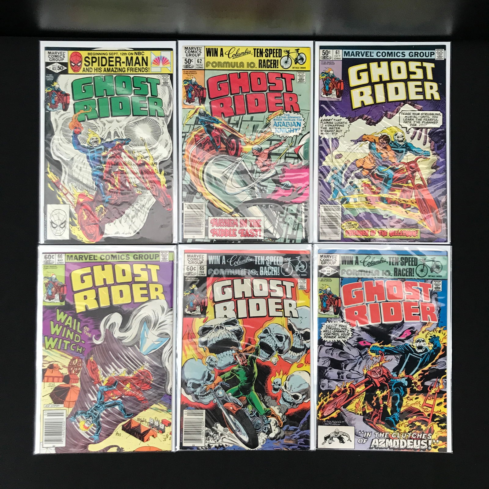 LOT OF 6 GHOST RIDER COMICS #61-66 - DC COMICS (1 of 1)