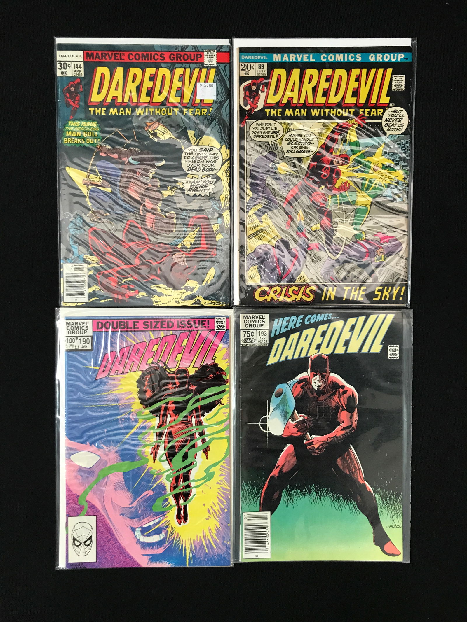 LOT OF 4 DAREDEVIL COMICS - MARVEL COMICS (1 of 1)
