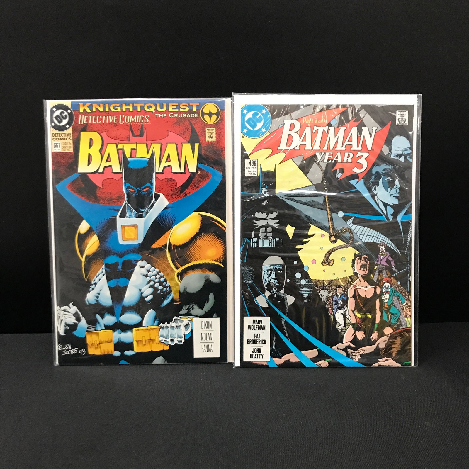 LOT OF 2 BATMAN COMICS - DC: Prices are in Canadian dollars