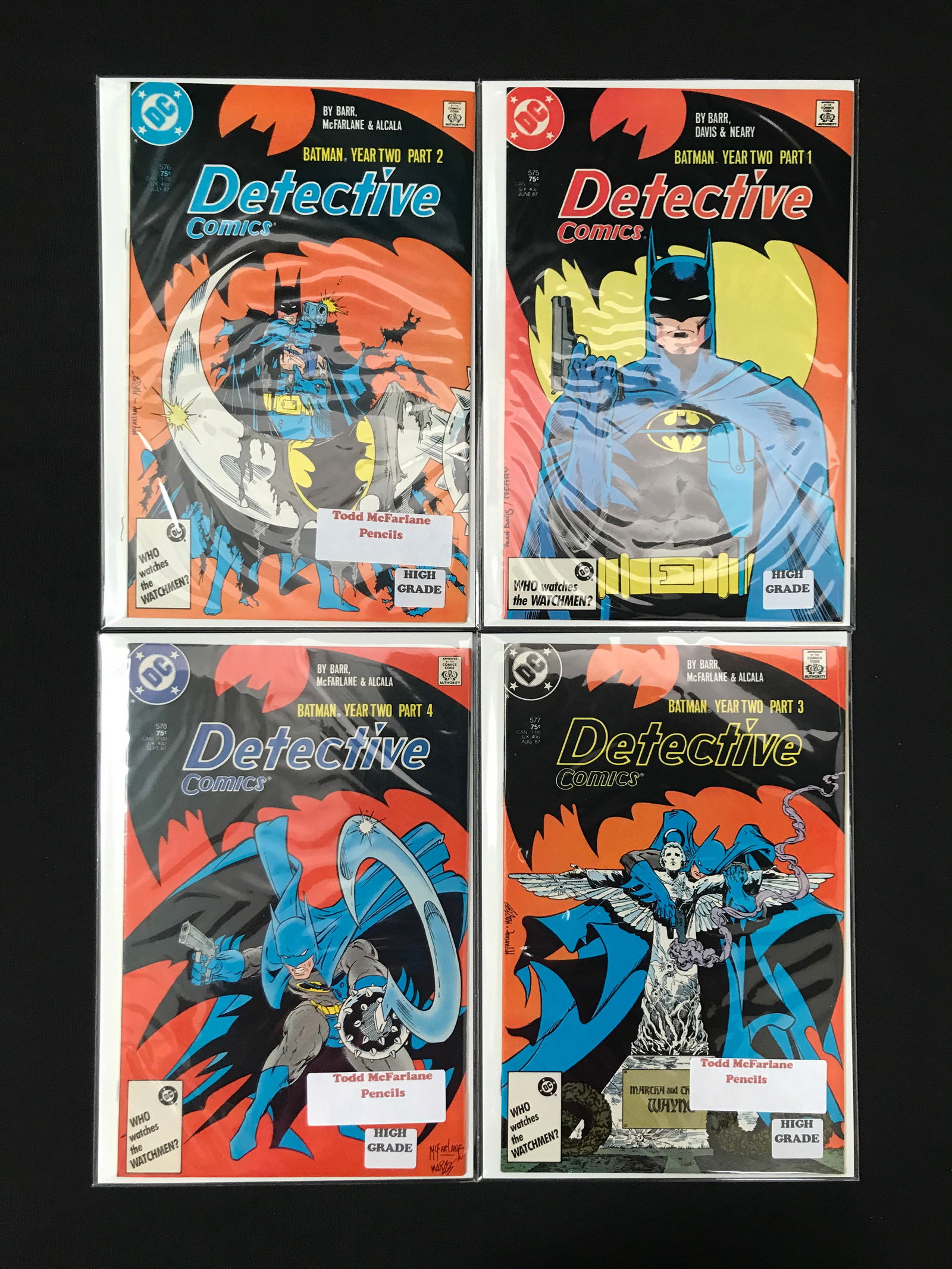 LOT OF 4 DETECTIVE COMICS (DC COMICS) (1 of 1)