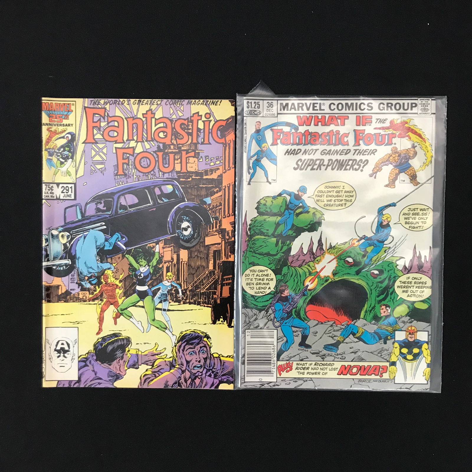LOT OF 2 FANTASTIC FOUR COMICS (MARVEL COMICS) (1 of 1)