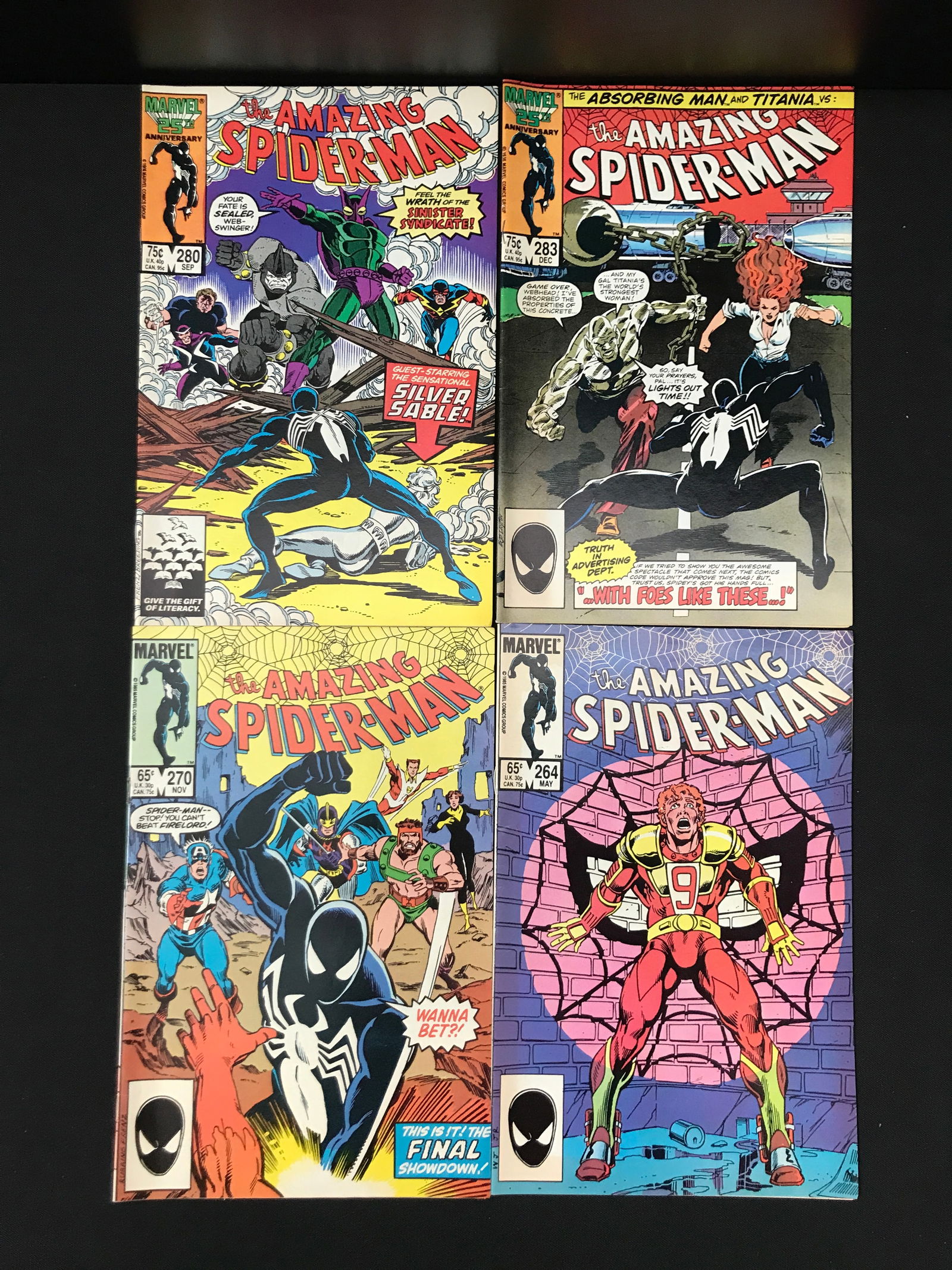 LOT OF 4 SPIDERMAN COMICS (MARVEL COMICS) (1 of 1)