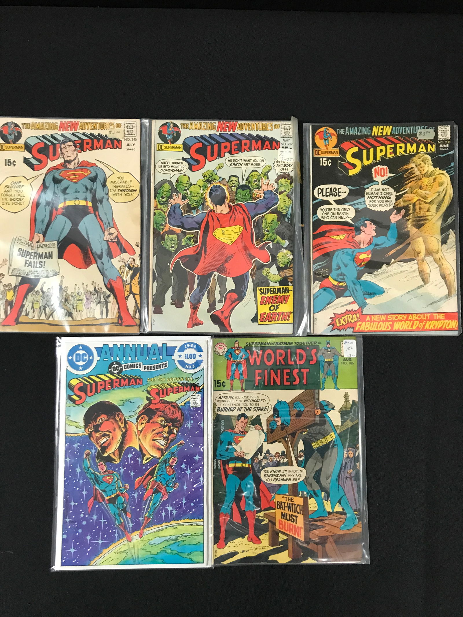 LOT OF 5 SUPERMAN COMICS (DC COMICS) (1 of 1)