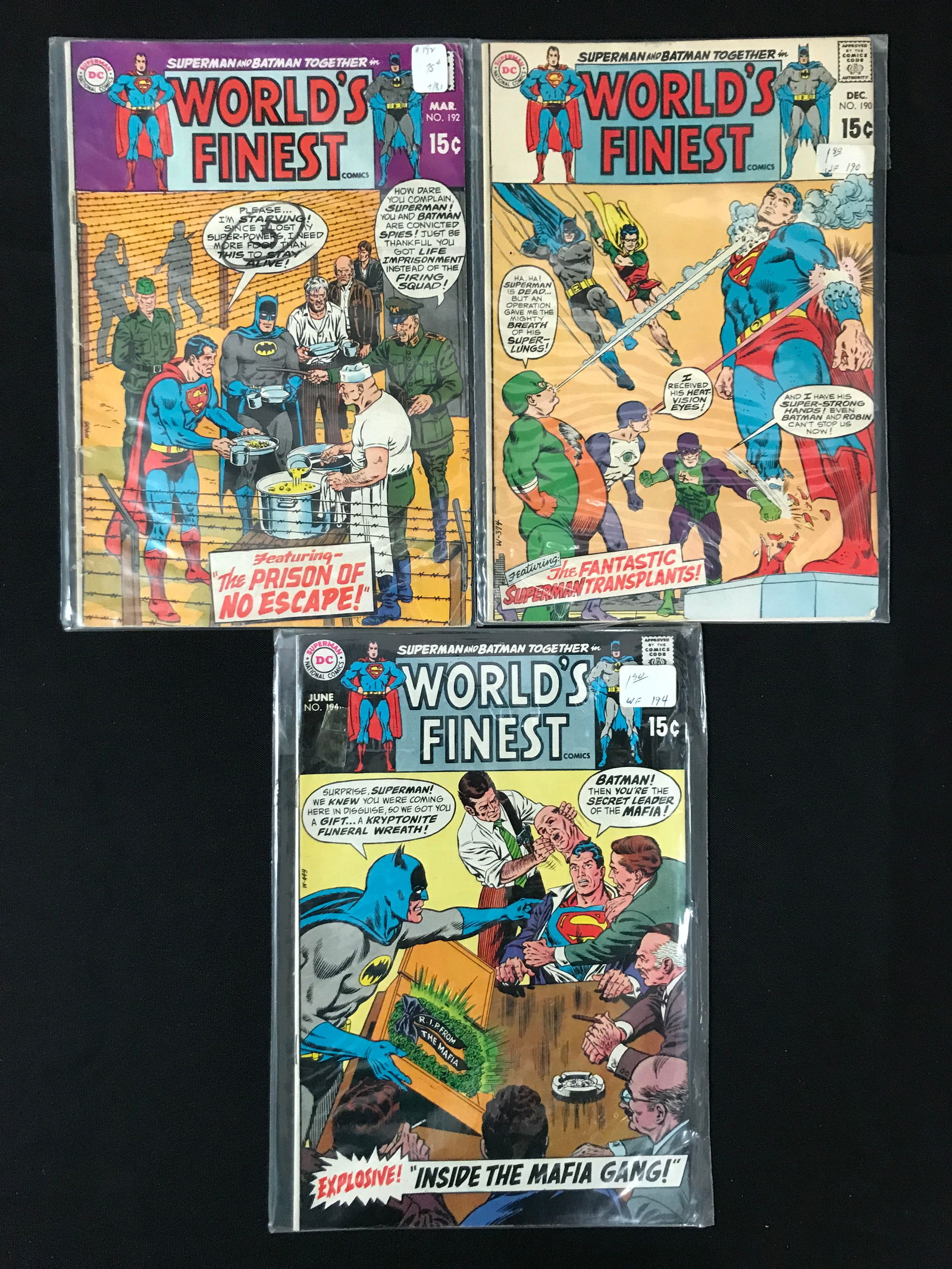 LOT OF 3 WORLDS FINEST COMICS (DC COMICS) (1 of 1)