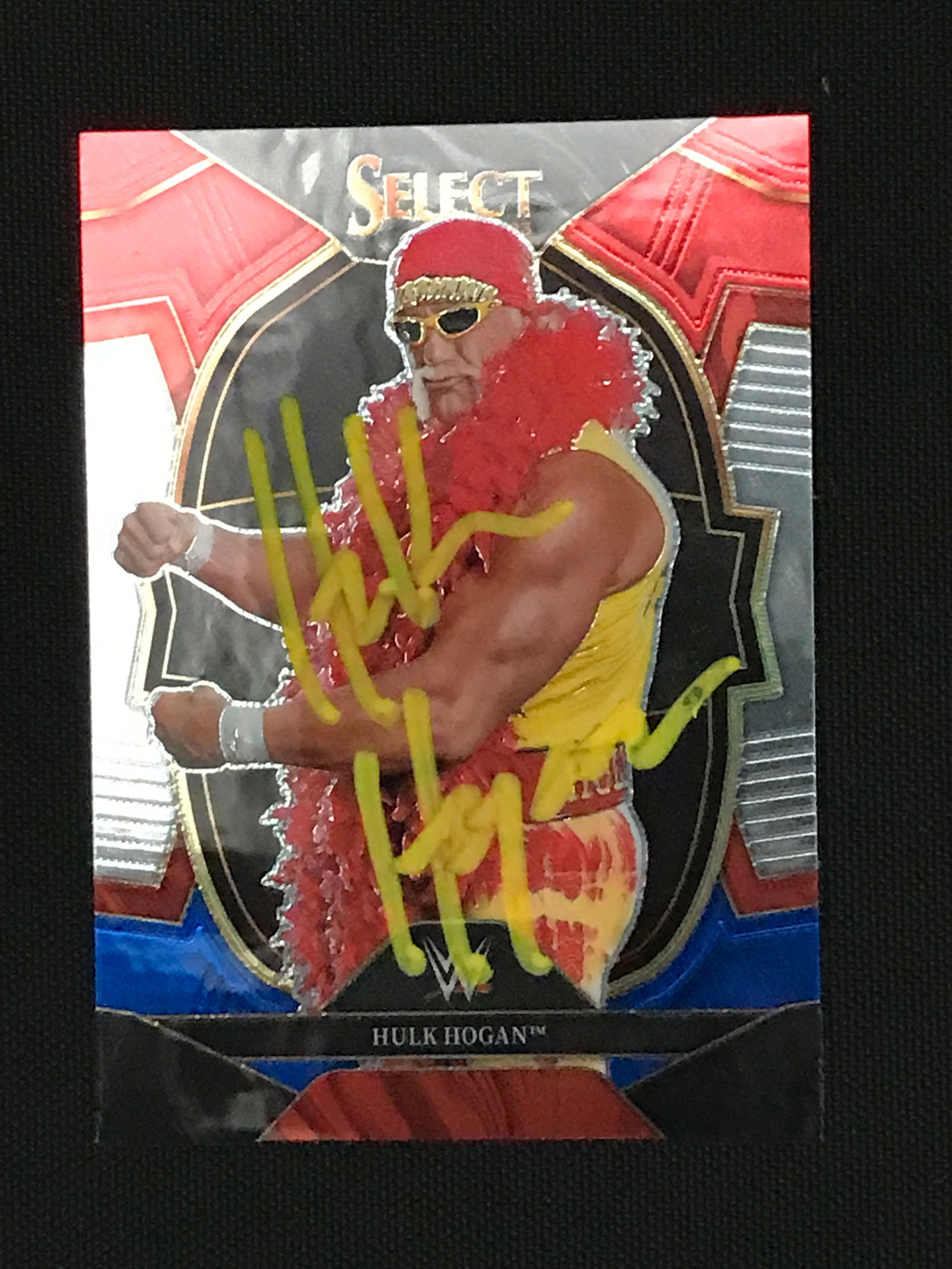 HULK HOGAN SIGNED PANINI SELECT TRADING CARD (KB COA) (1 of 2)