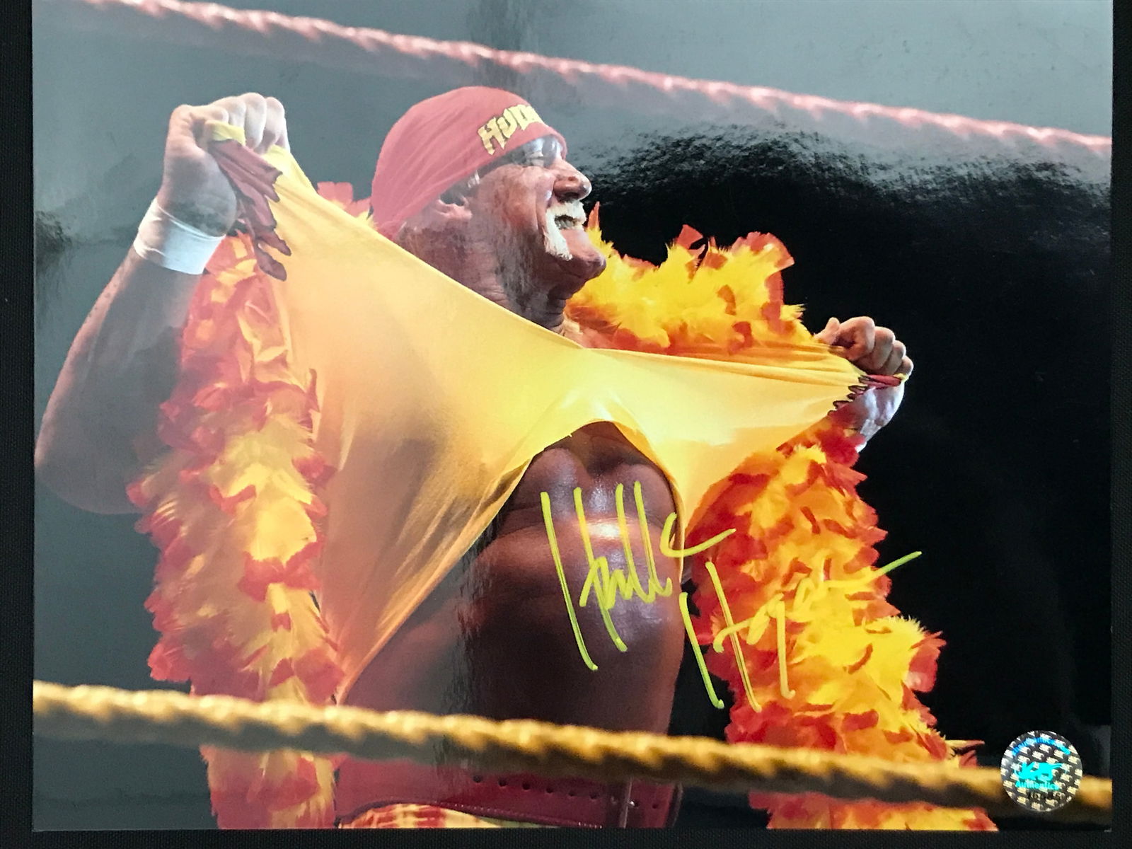 HULK HOGAN SIGNED HULKAMANIA 8 X 10 (KB COA) (1 of 1)