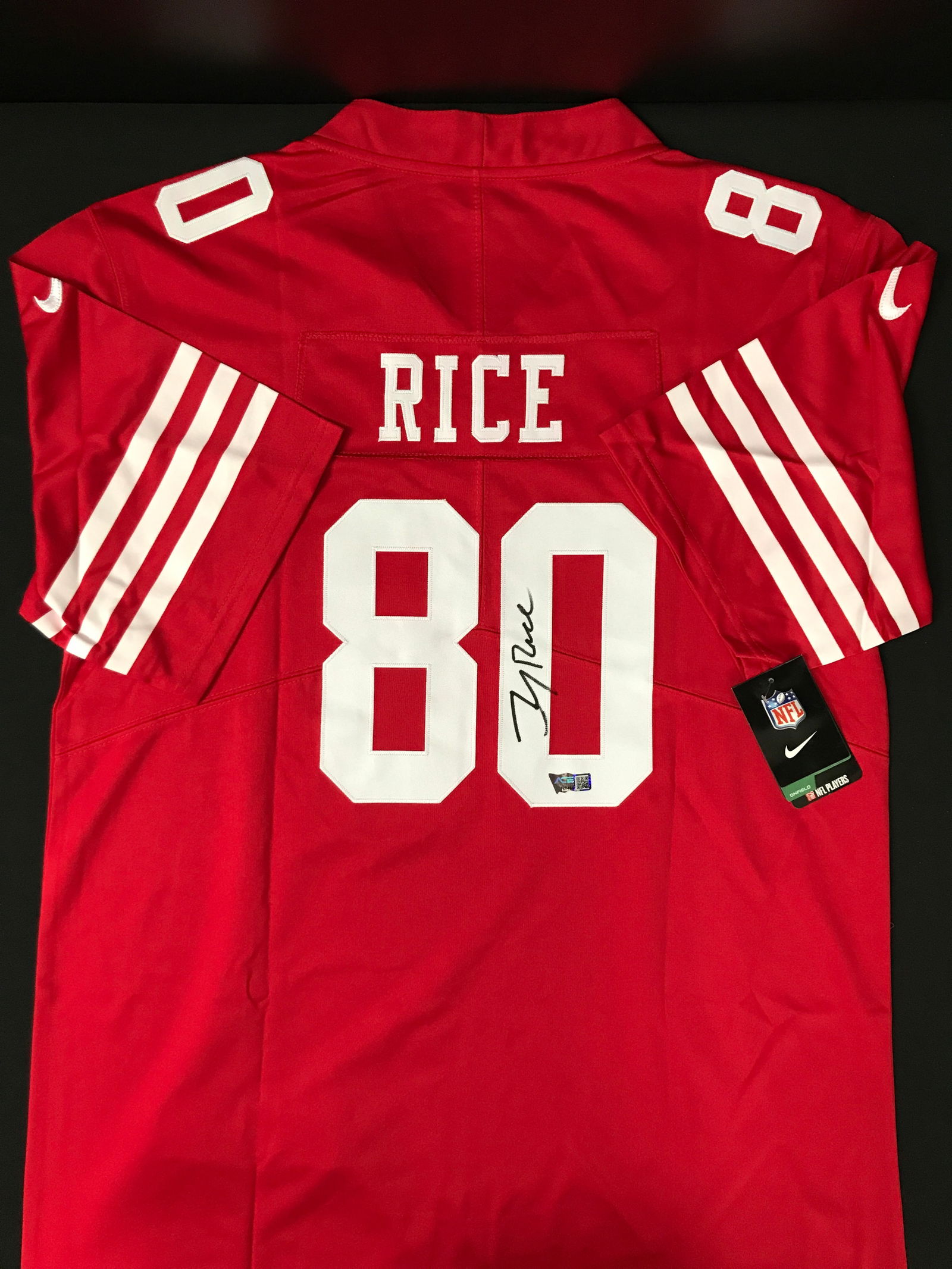 JERRY RICE SIGNED  SAN FRANCISCO 49ERS  JERSEY WITH COA (1 of 3)