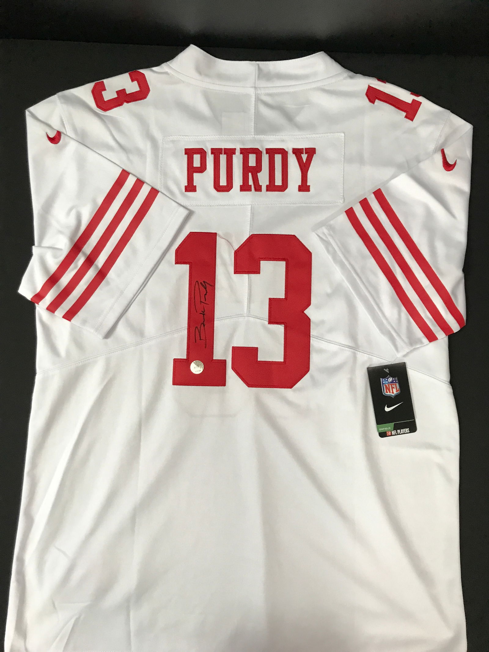 BROCK PURDY SIGNED  SAN FRANCISCO 49ERS JERSEY KB AUTHENTICS COA (1 of 3)