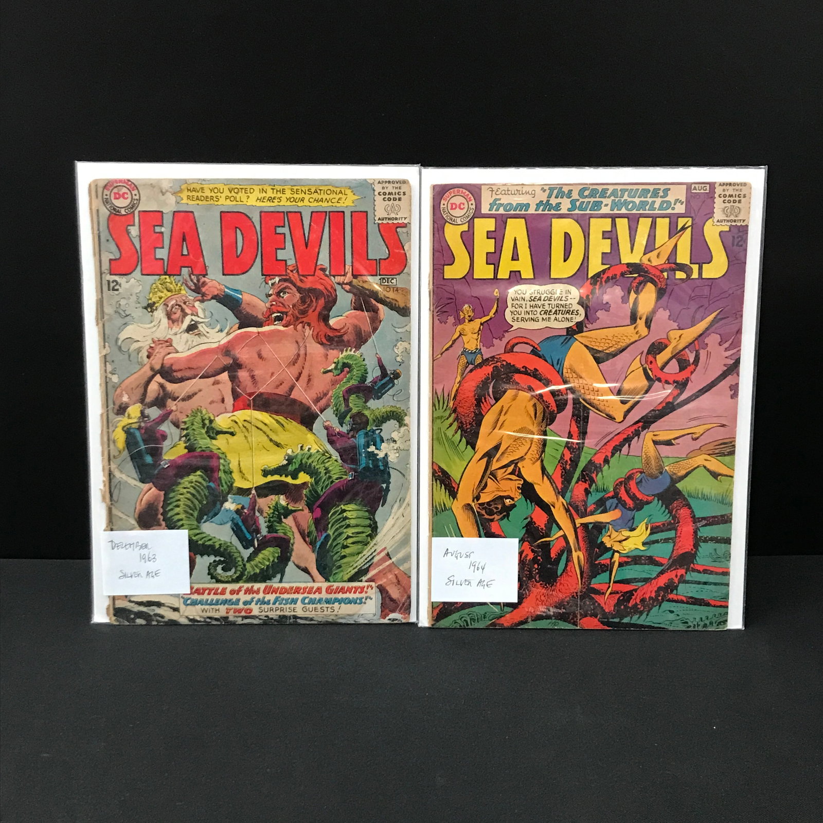 LOT OF 2 SEA DEVIL COMICS (DC COMICS) (1 of 1)