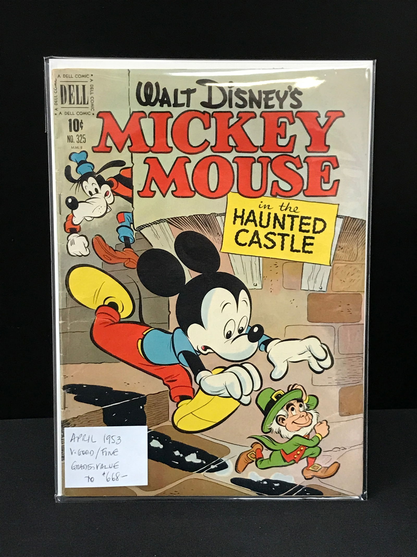 DELL COMICS NO.325 WALT DISNEYS MICKEY MOUSE IN THE HAUNTED CASTLE (1 of 1)