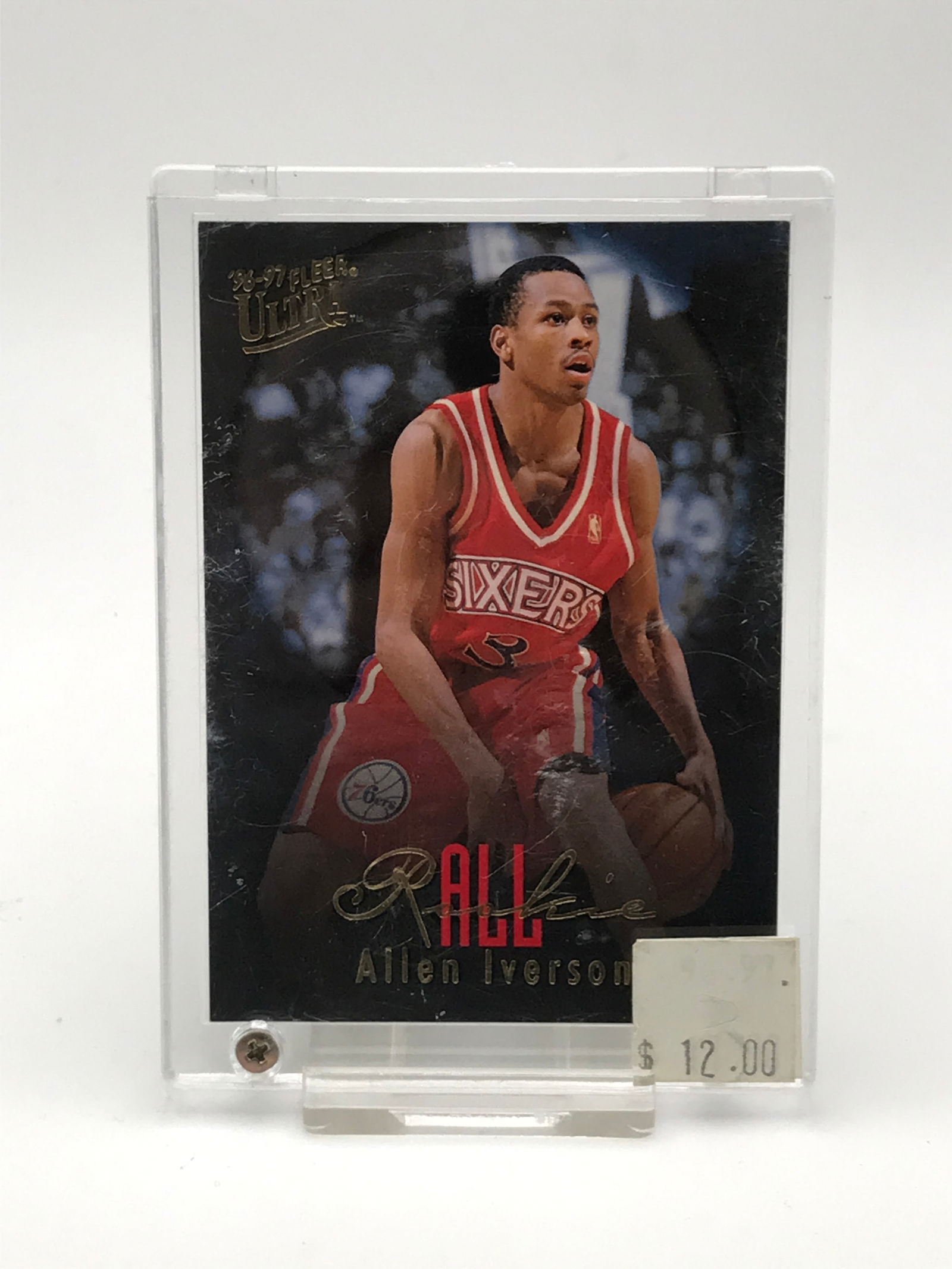 1996 ALLEN IVERSON PHILDELPHIA 76ERS ROOKIE CARD (1 of 2)