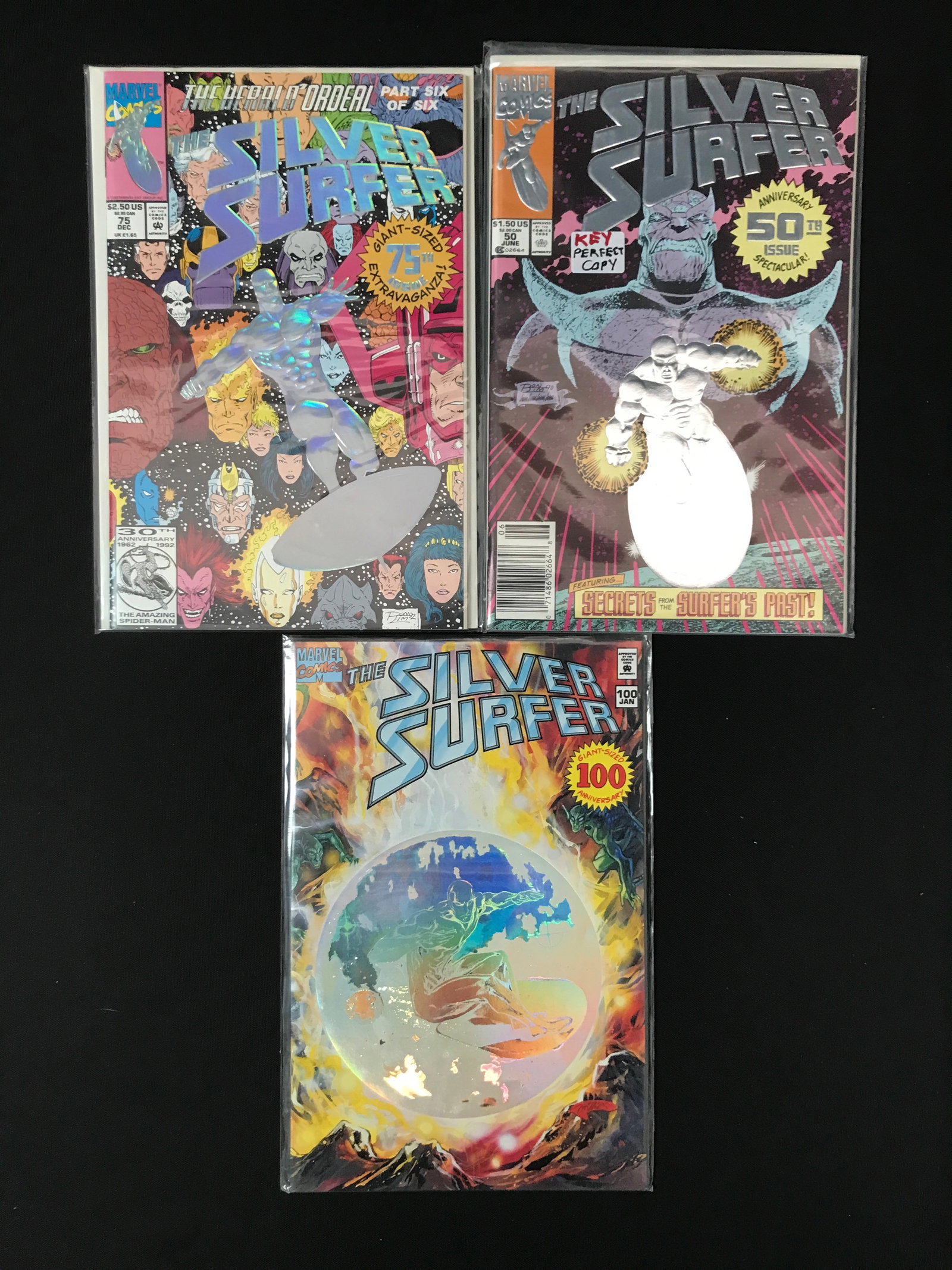 LOT OF 3 SILVER SURFER COMICS (MARVEL COMICS) (1 of 1)