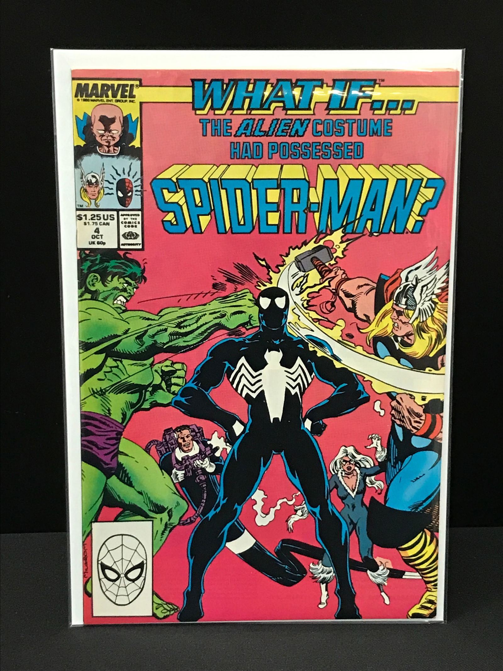 MARVEL COMICS NO.4 WHAT IF THE ALIEN COSTUME HAD POSSESSED SPIDERMAN (1 of 1)