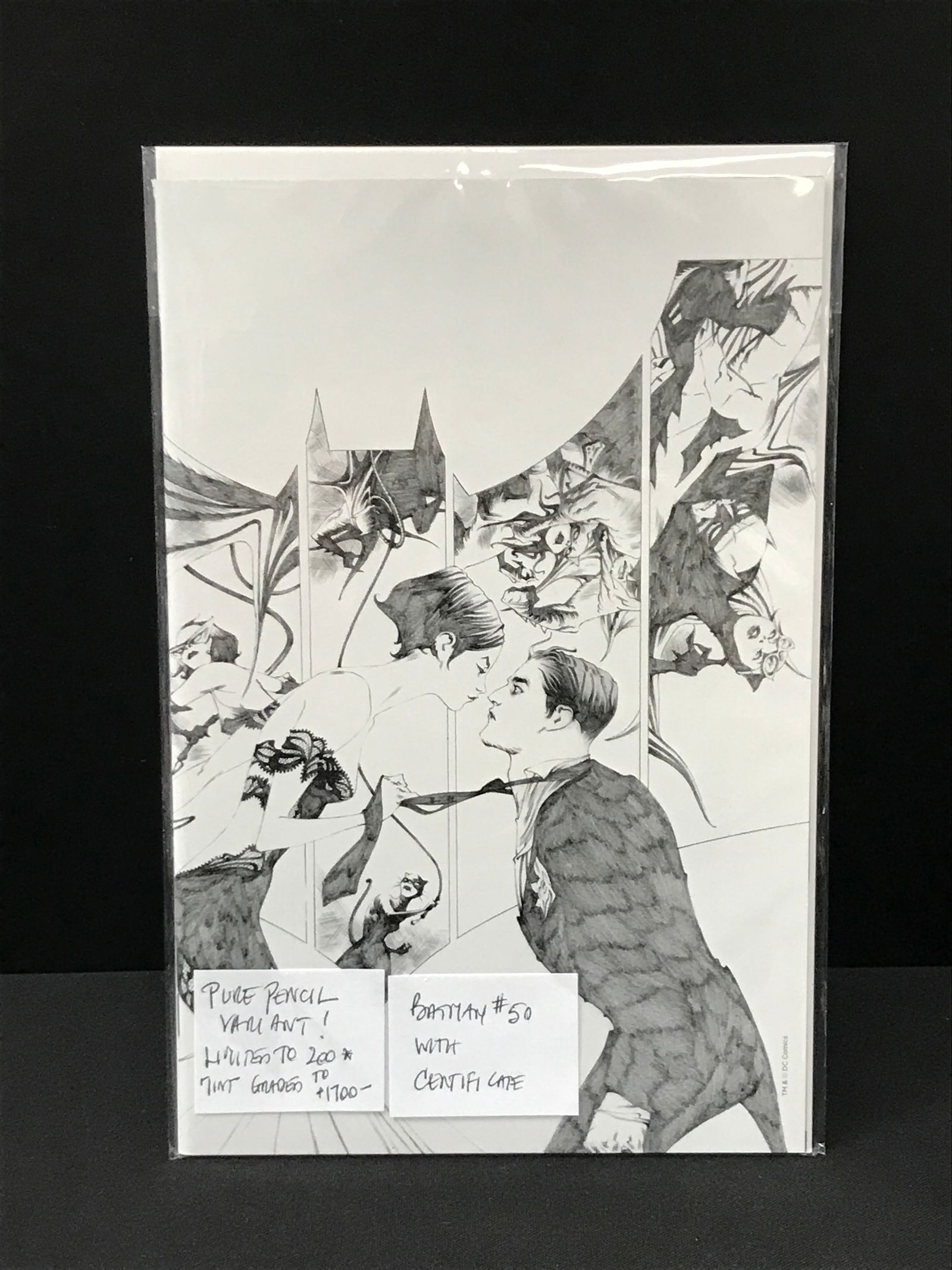 DC COMICS NO.50 BATMAN (PURE PENCIL VARIANT WITH CERT) (1 of 1)