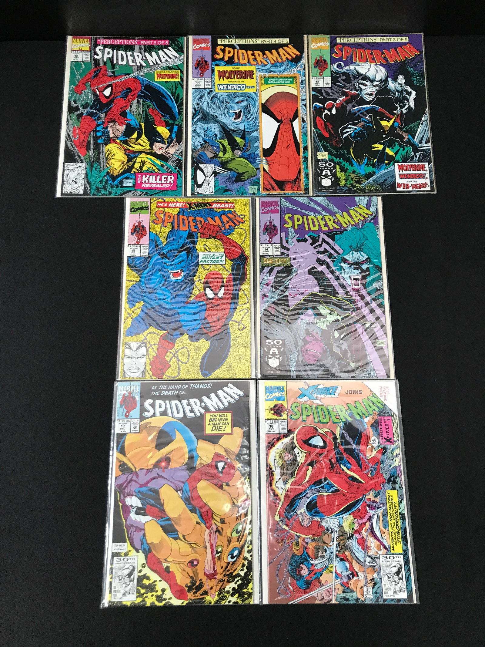LOT OF 7 SPIDERMAN COMICS (MARVEL COMICS) (1 of 1)