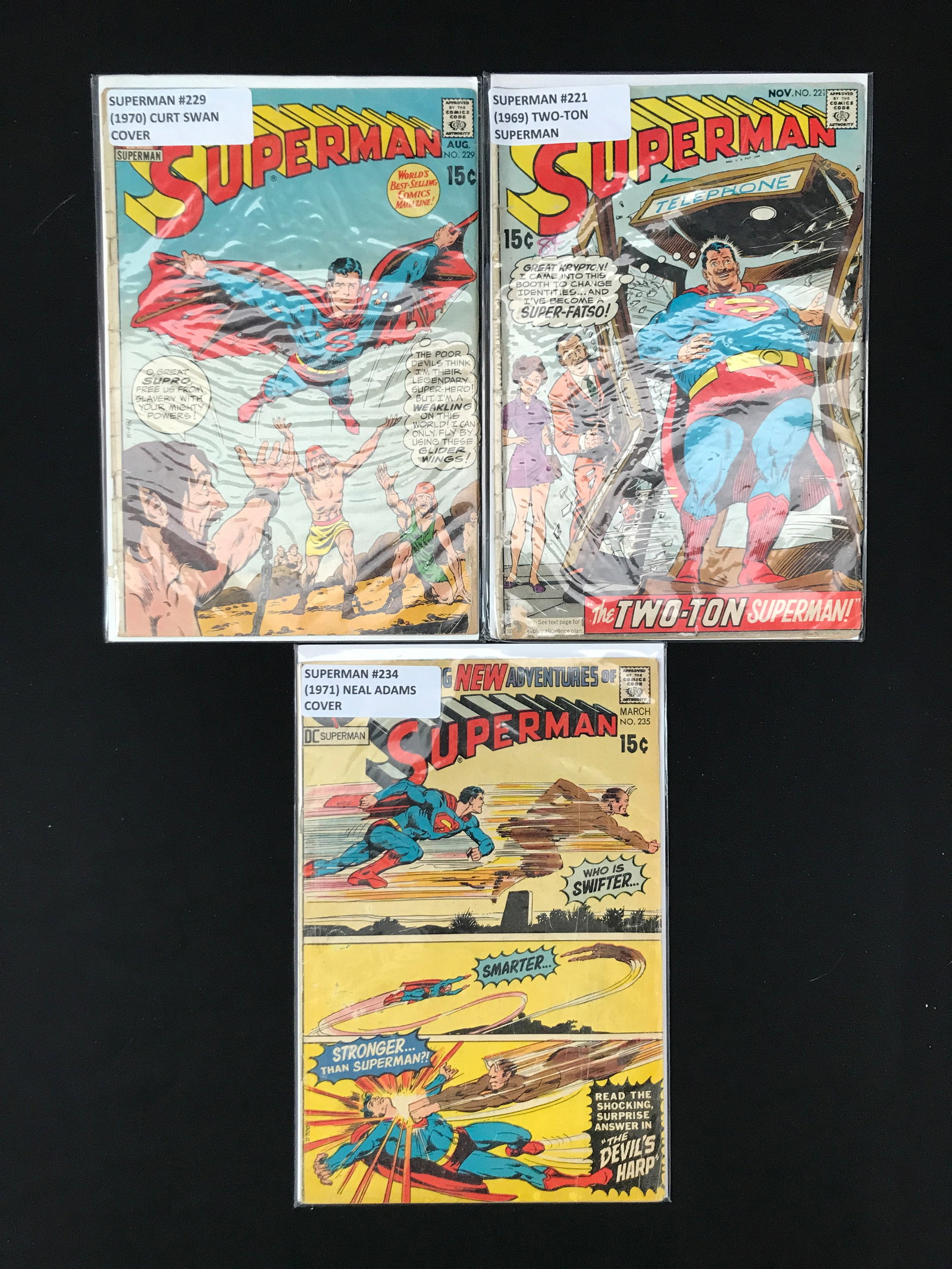 LOT OF 3 SUPERMAN COMICS (1 of 1)