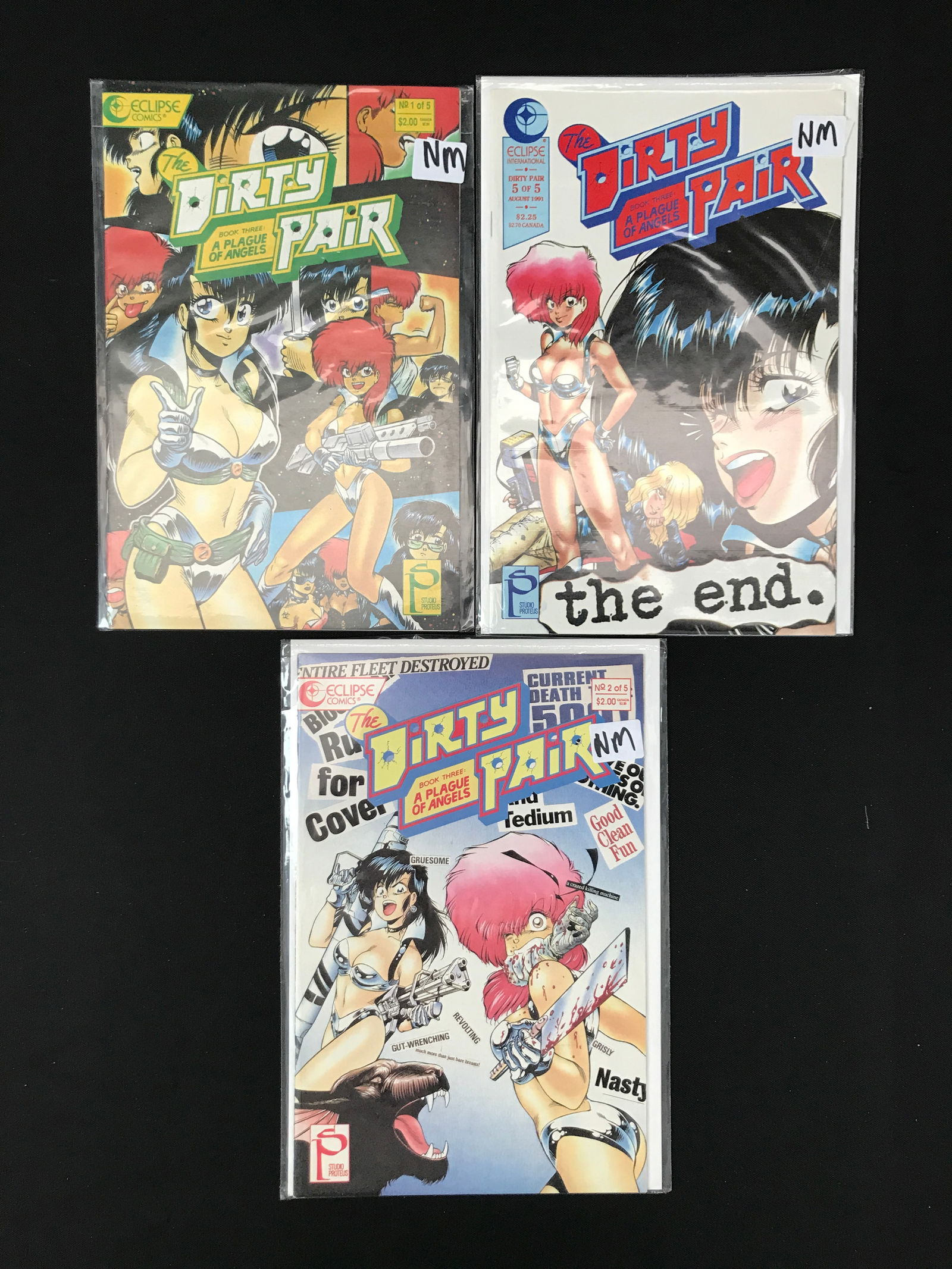 LOT OF 3 THE DIRTY PAIR COMICS (1 of 1)