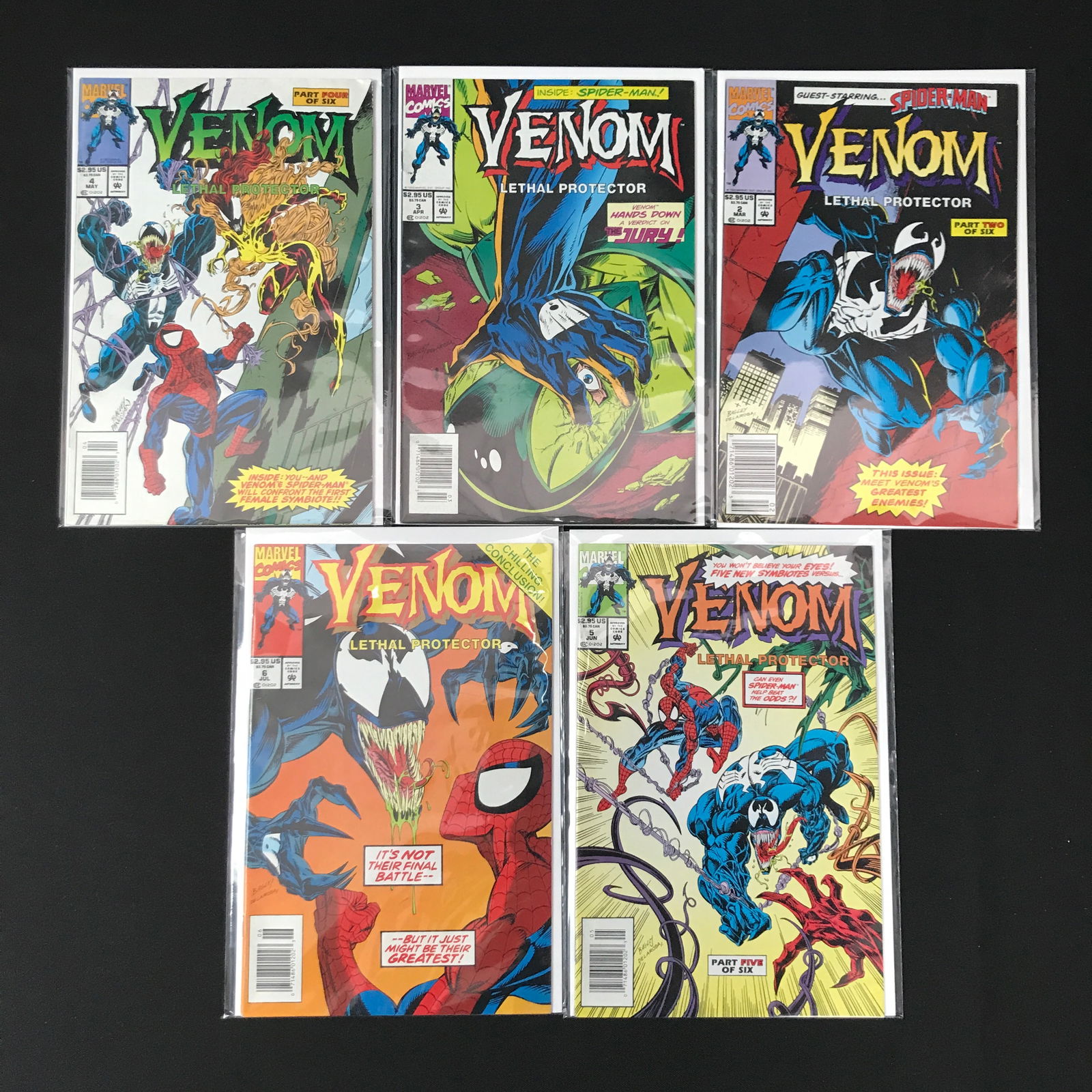 LOT OF 5 VENOM COMICS (MARVEL COMICS) (1 of 1)