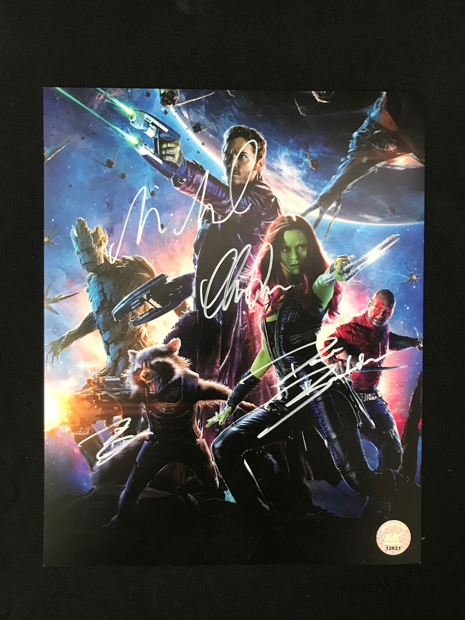 VIN DIESEL, CHRIS PRATT, DAVE BAUTISTA,BRADLEY COOPER SIGNED 8 X 10 (KB COA) (1 of 1)