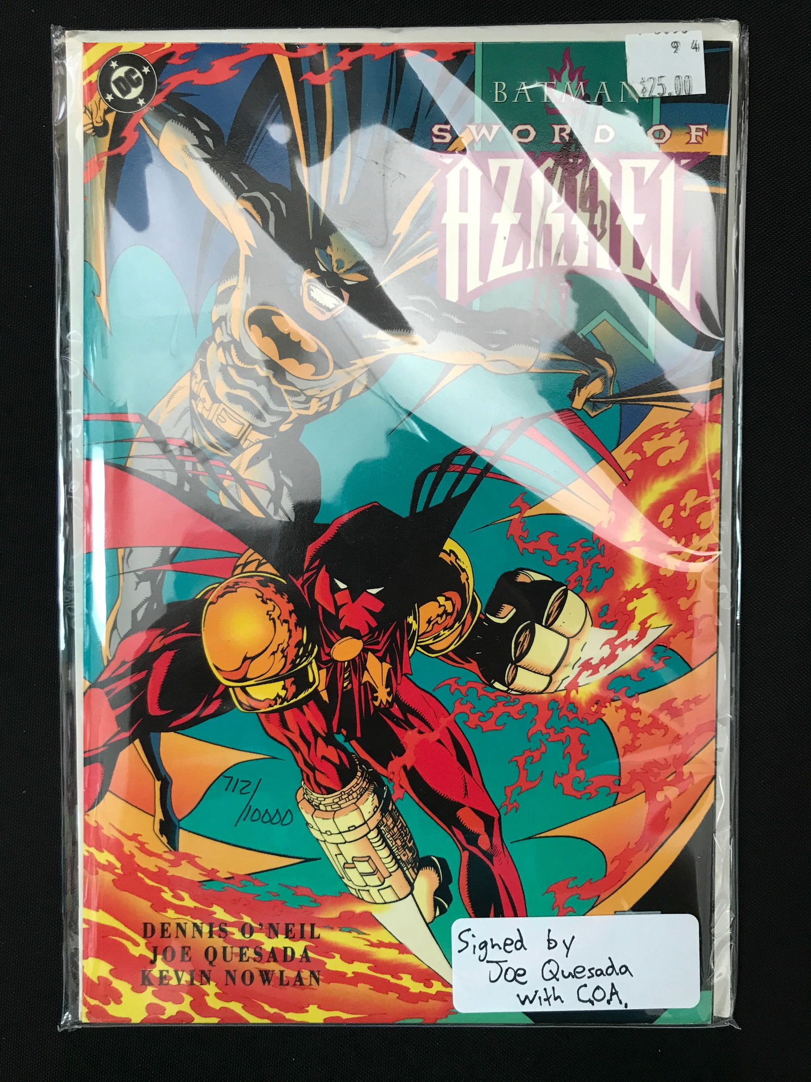 SWORD OF AZRAEL SIGNED BY JOES QUESADA WITH COA (1 of 1)