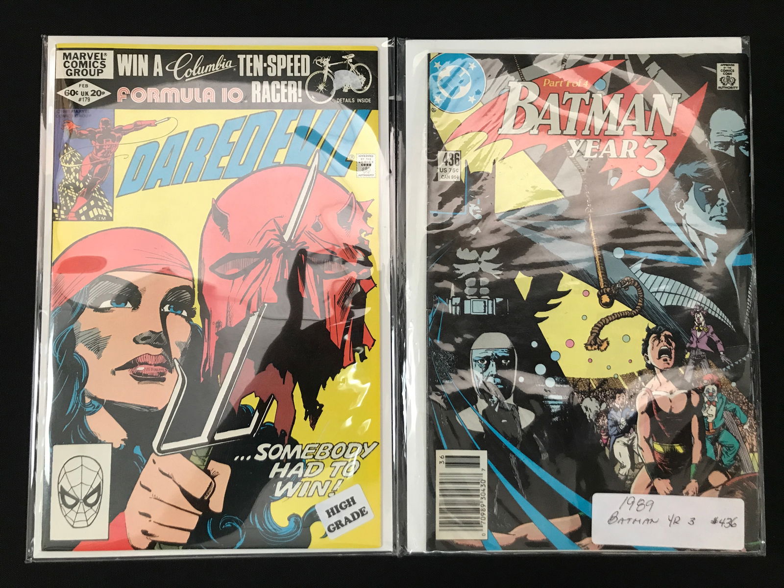 LOT OF 2 COMICS MARVEL AND DC - DAREDEVIL AND BATMAN (1 of 1)