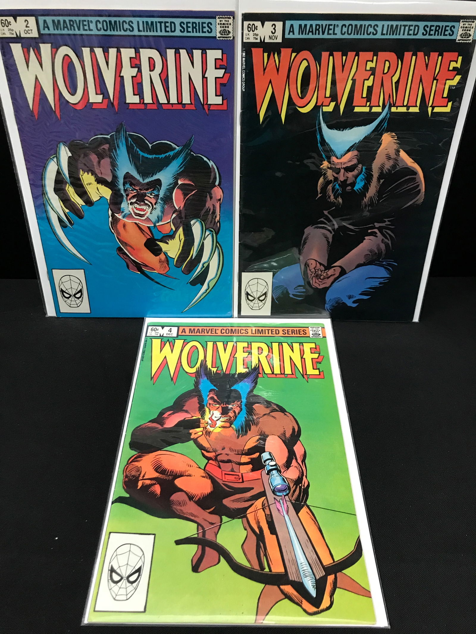 LOT OF 3 WOLVERINE COMICS #2-4 OF A LIMITED SERIES - MARVEL COMICS (1 of 1)