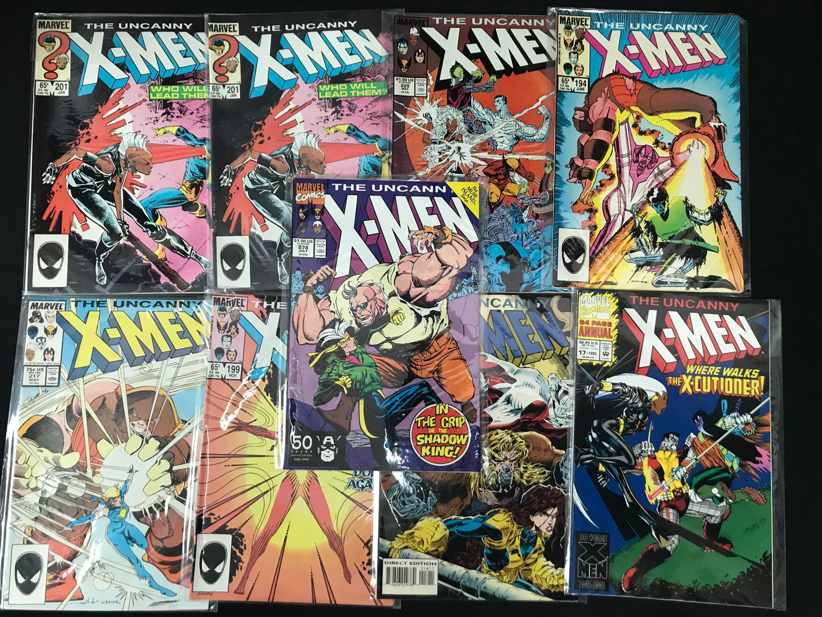 LOT OF 9 X-MEN COMICS (MARVEL COMICS) (1 of 1)