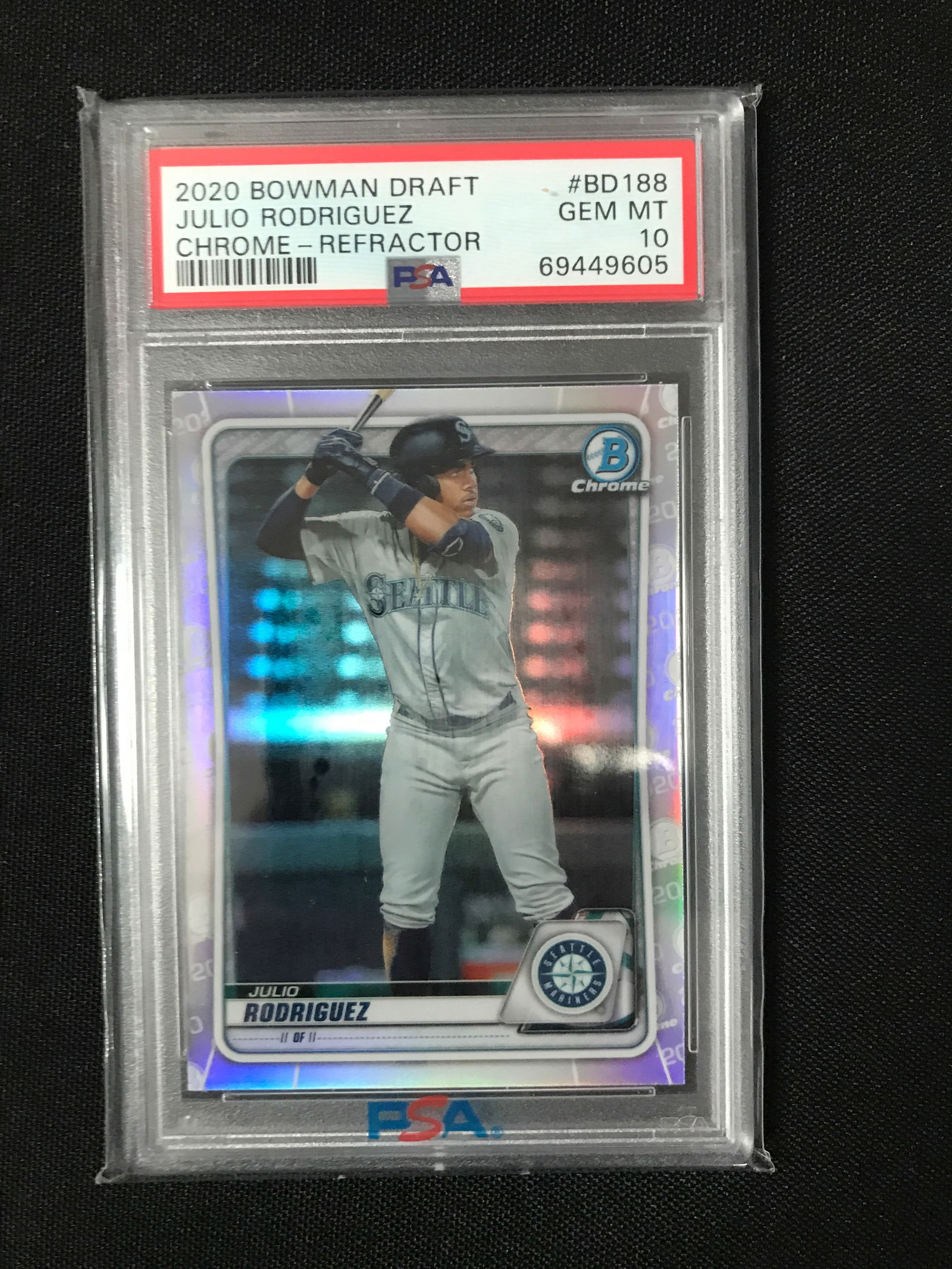 2020 BOWMAN DRAFT JULIO RODRIGUEZ - PSA GRADE 10 (1 of 1)