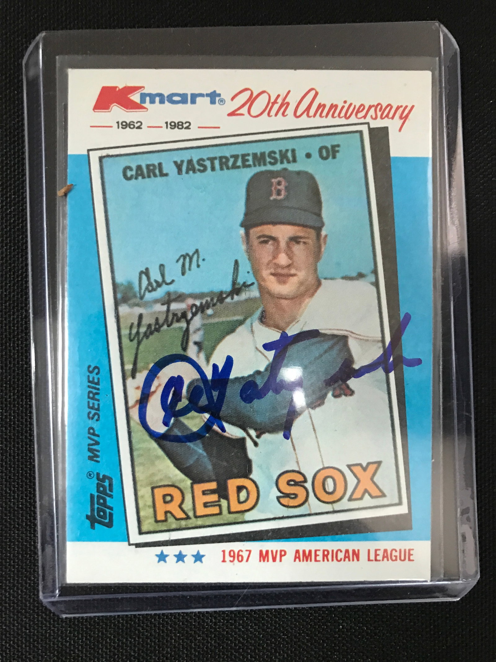 K-MART 20TH ANNIVERSARY - CARL YASTRZEMSKI SIGNED TRADING CARD - GRANTED AUTHENTIC AUTOGRAPHS COA: Prices are in Canadian dollars