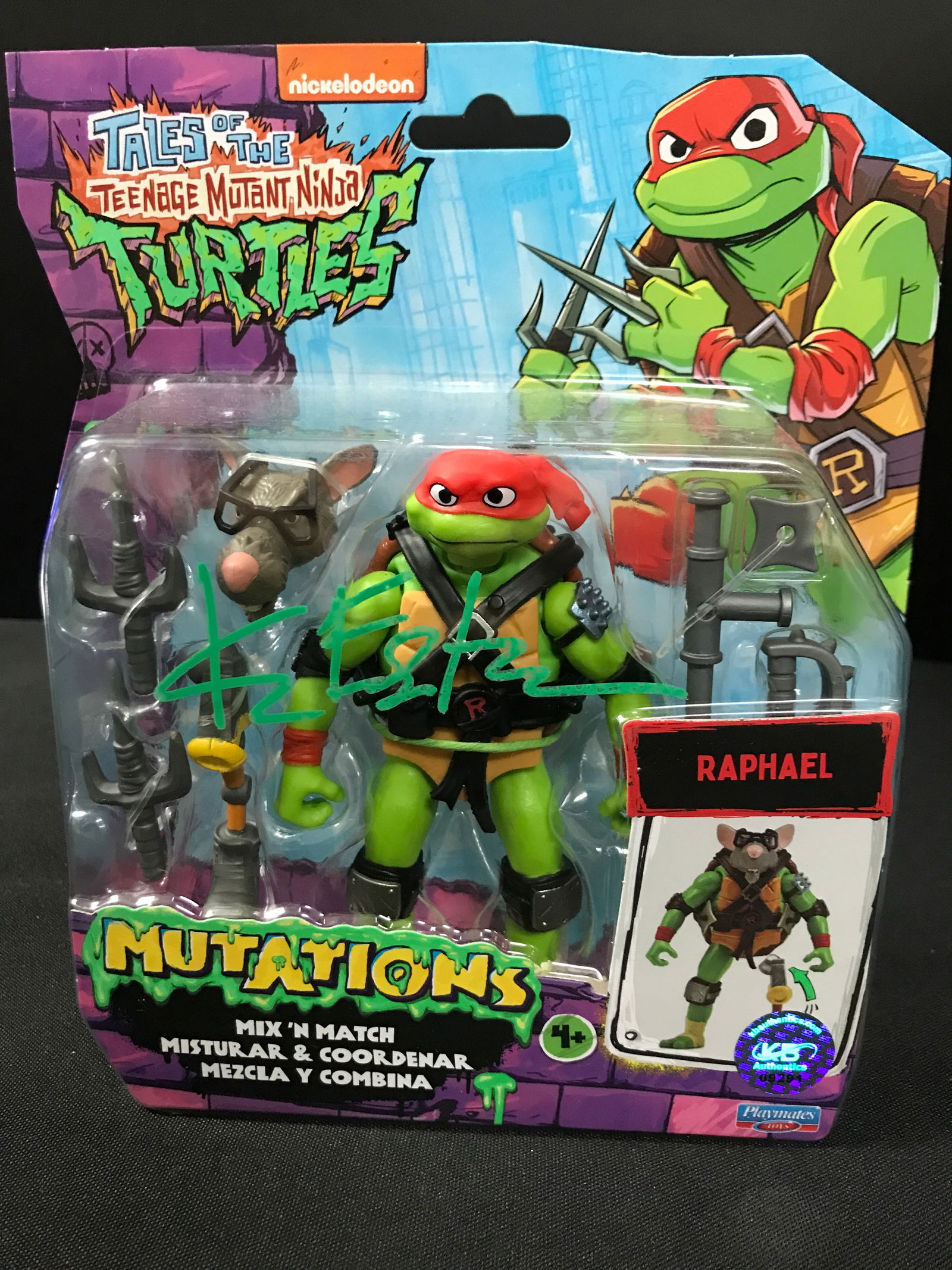 KEVIN EASTMAN SIGNED TMNT ACTION FIGURE WITH COA (1 of 1)