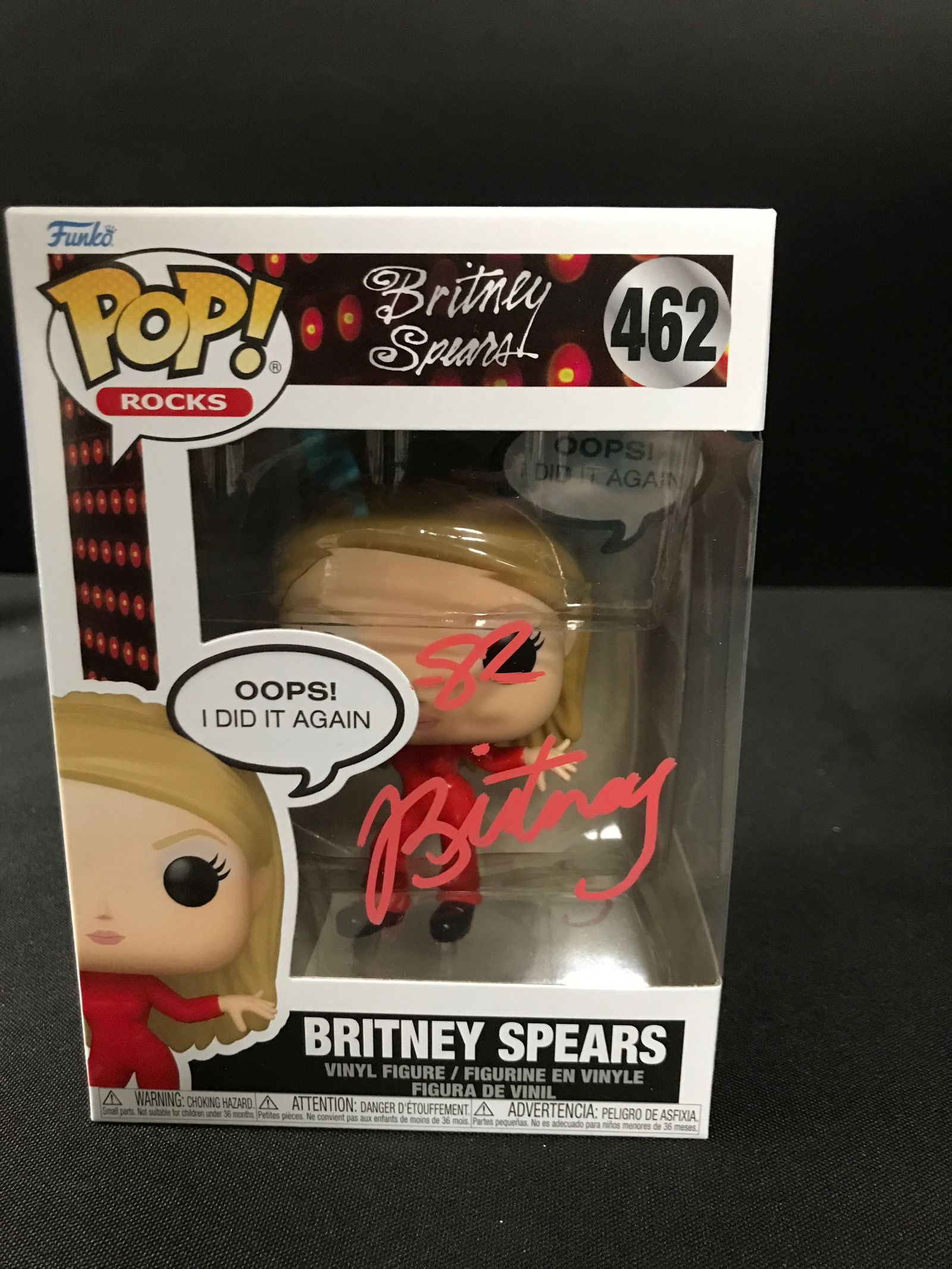 BRITNEY SPEARS SIGNED FUNKO POP - ACE COA (1 of 2)