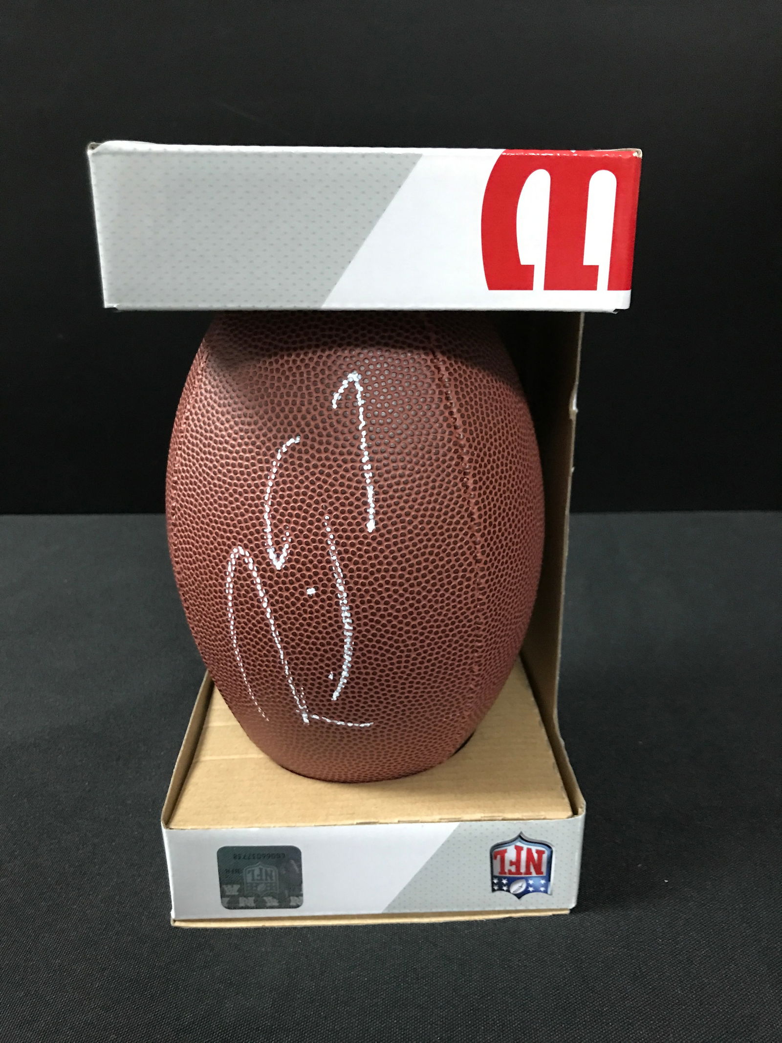 PATRICK MAHOMES SIGNED FOOTBALL ACE COA (1 of 2)