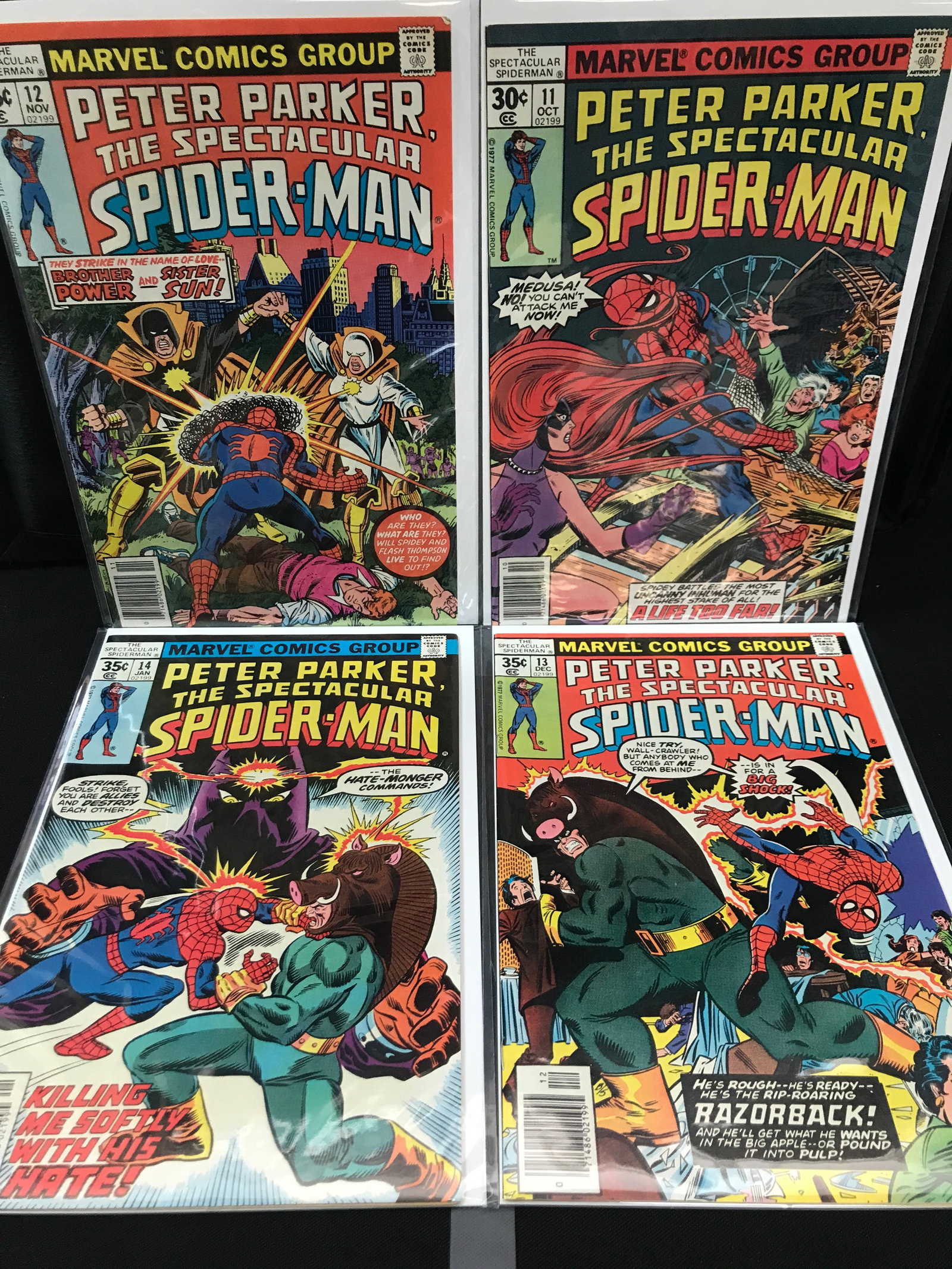 MARVEL COMICS PETER PARKER AND THE SPECTACULAR SPIDER-MAN NO.11 12 13 14: Prices are in Canadian Dollars