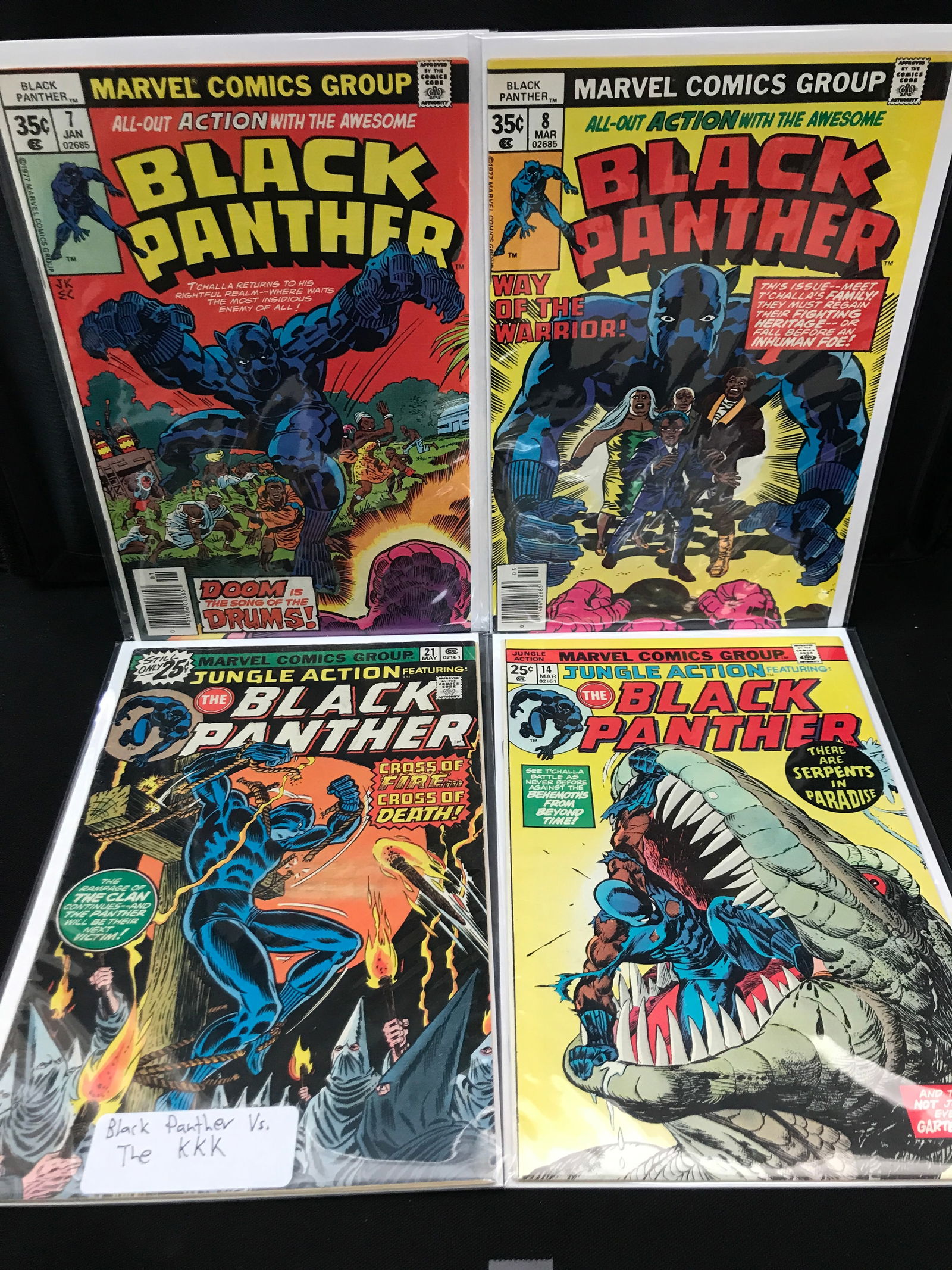 LOT OF 4 BLACK PANTHER COMICS (MARVEL COMICS) (1 of 1)