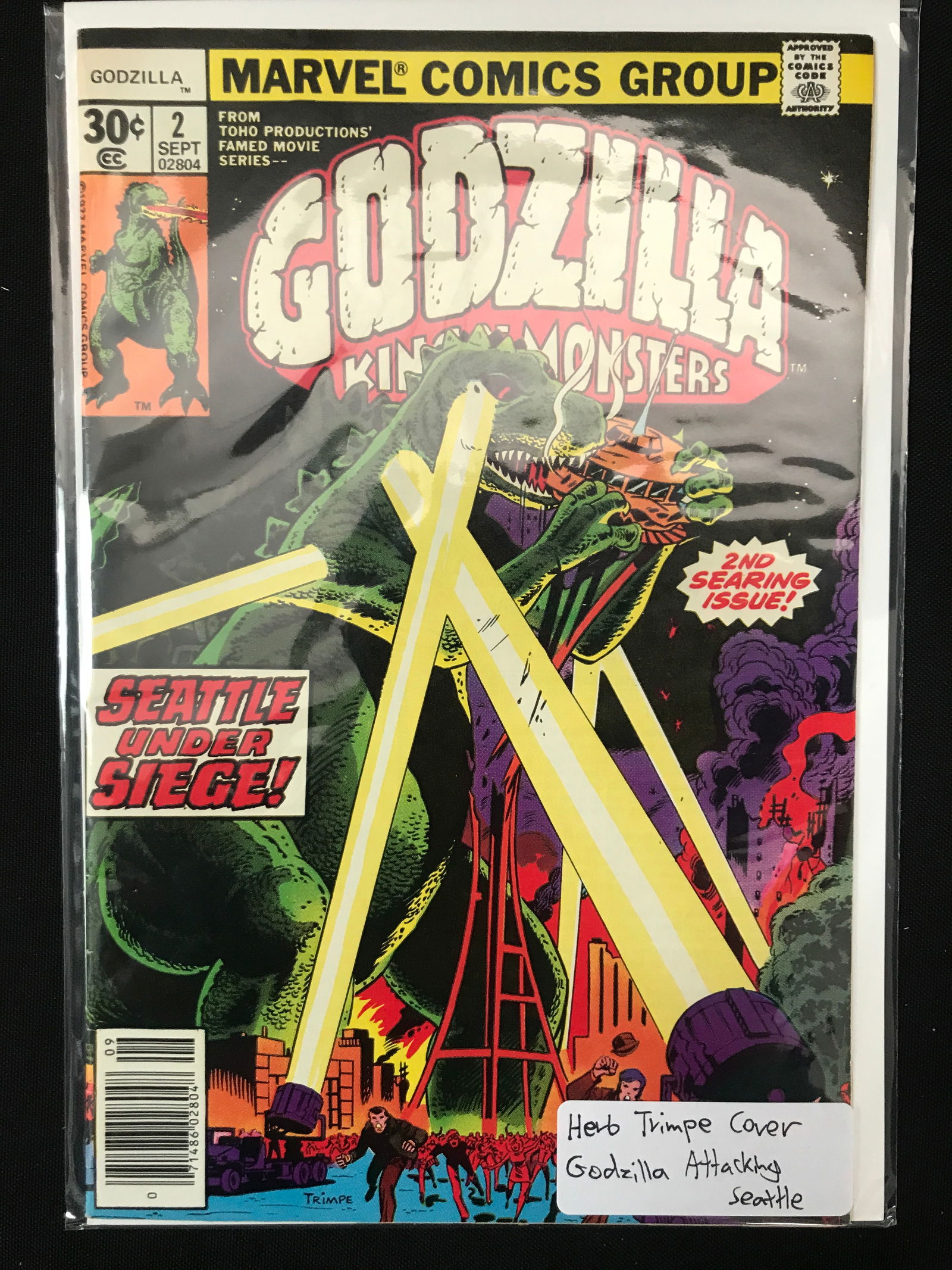 MARVEL COMICS NO.2 GODZILLA (1 of 1)